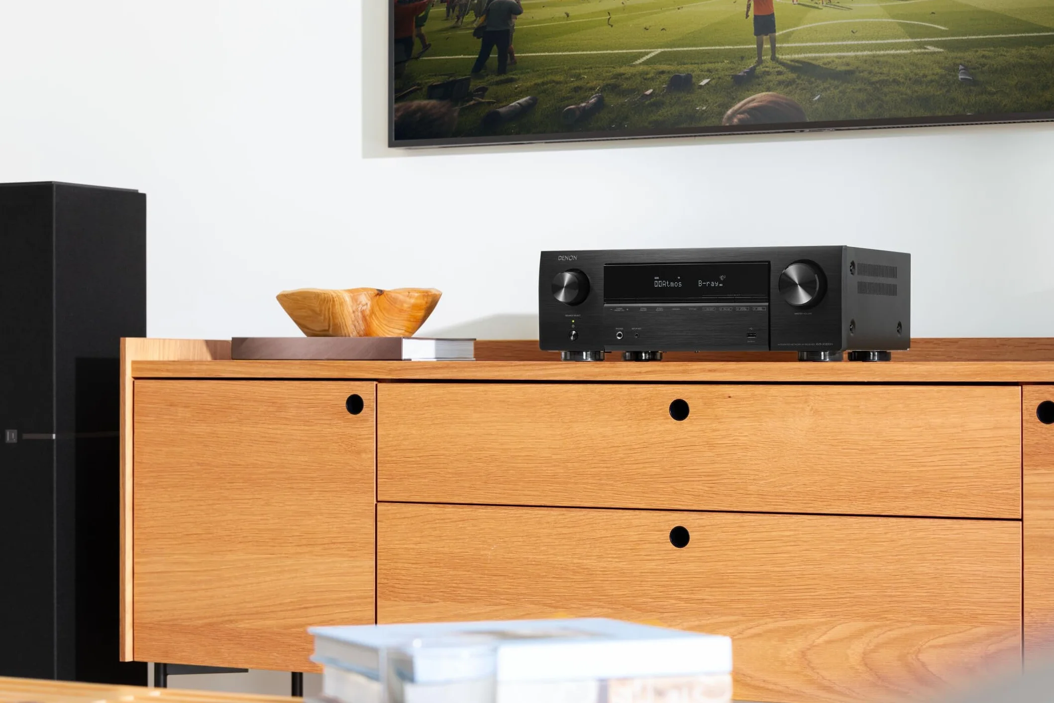 DENON Amplituner AVR-X1800H DAB Czarny
