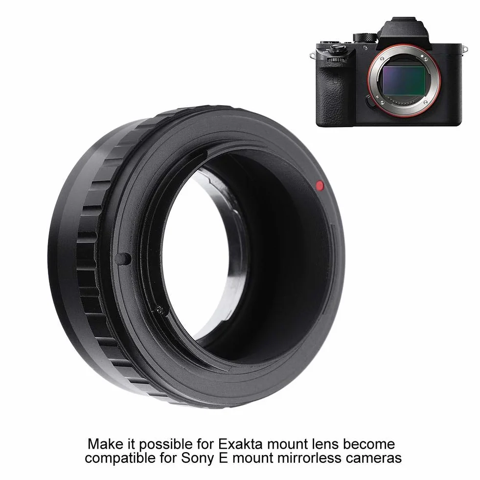 Mugast Adattatore per Adattatore per Obiettivo EXA-NEX Anello Adattatore per Messa a Fuoco Manuale Compatibile per obiettivi Exakta e E per Fotocamere mirrorless.