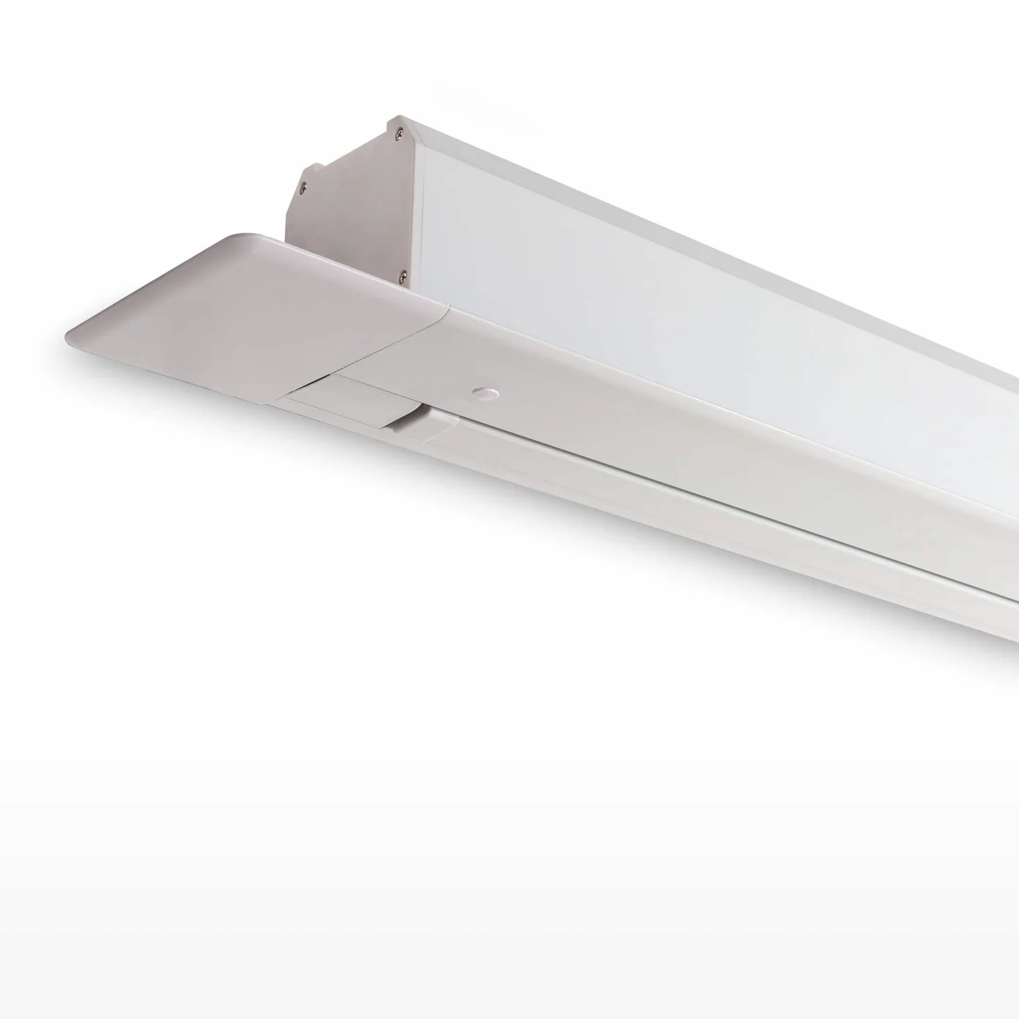 ESMART Expert CSX Schermo da incasso a soffitto 221 x 125 cm (100") 16:9 | Telecomando a infrarossi | Controllo del trigger | Schermo di proiezione del motore del proiettore elettrico per home cinema