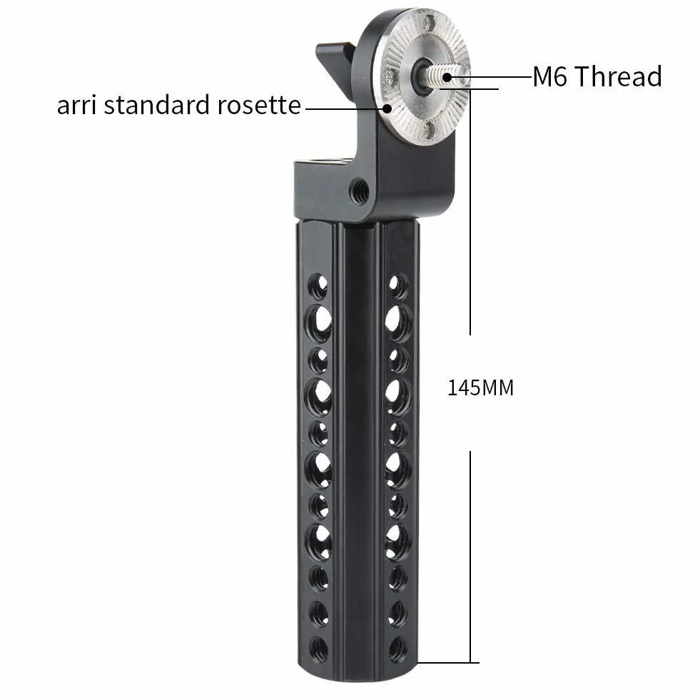 Handle Rosetta,NICEYRIG Kit Impugnatura Rosetta con Adattatore per Rosetta Standard Kit Morsetto per Asta 15mm per Fotocellula DSLR