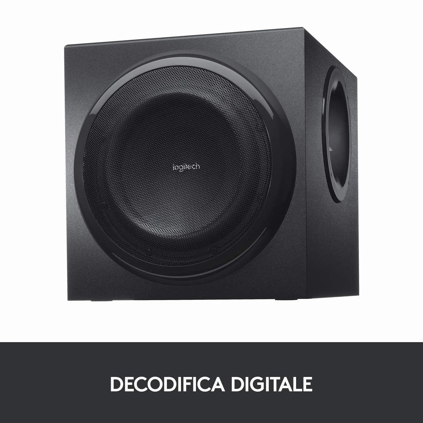 Logitech Z906 5.1 Sistema di Altoparlanti Audio Dolby Surround, Certificato THX, Dolby e DTS, ‎Potenza 1000 Watt, Multidispositivo, Telecomando, Presa EU/IT, PC/PS4/Xbox/TV/Smartphone/Tablet - Nero