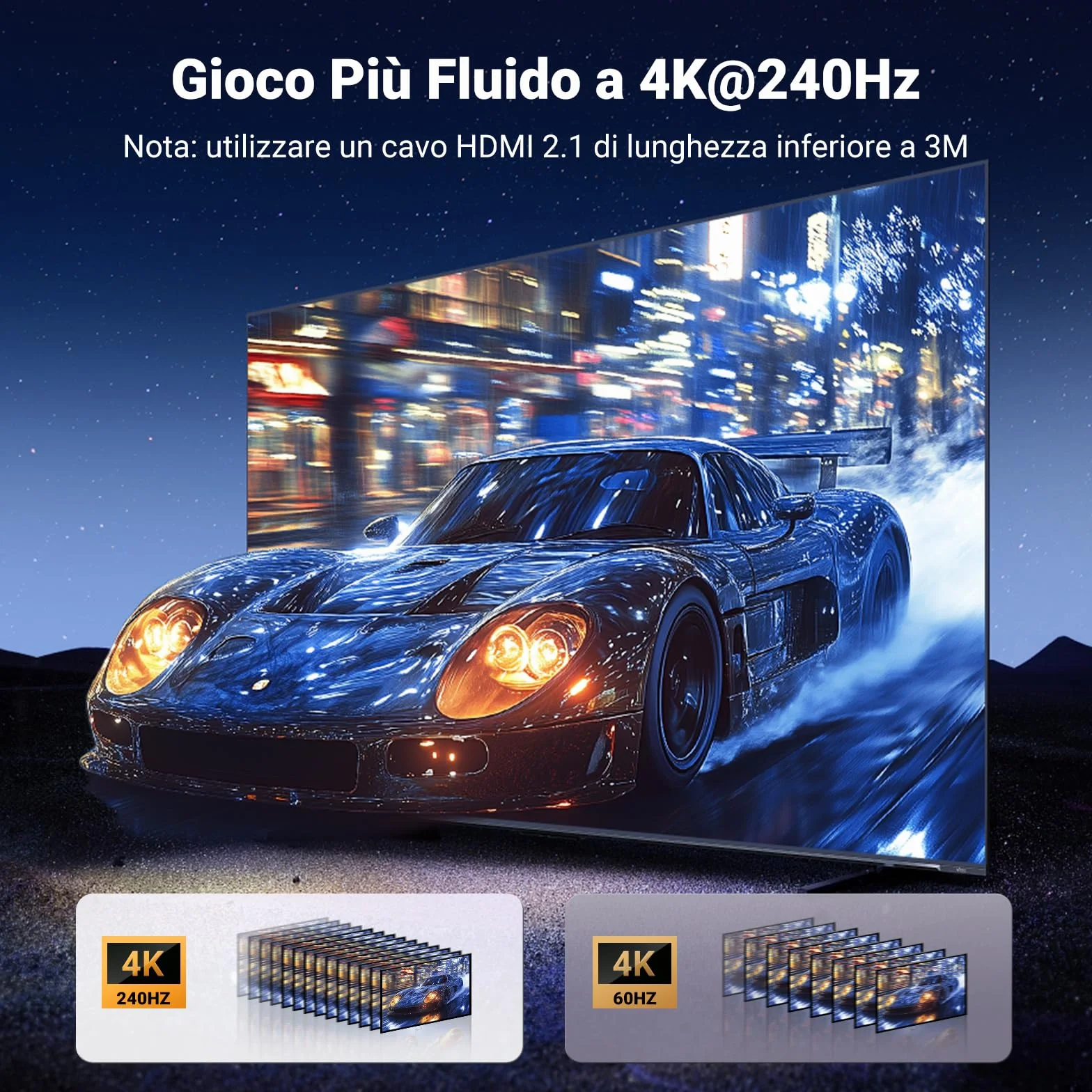 UGREEN Switch HDMI 2.1 8K 60Hz 4K 120Hz Switcher 3 in 1 out 1080P Dolby Vision Atmos HDR 3D 48Gbps compatibile con PC PS5 PS4 Xbox One 360 ​​DVD TV Box Stick Proiettore