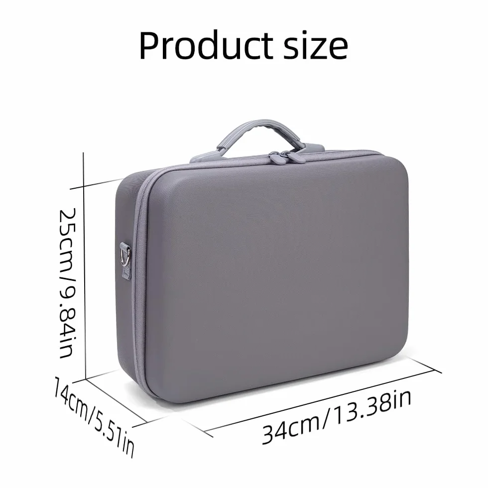 Custodia da trasporto per DJI Neo Motion Fly More Combo Viaggio Scatola Impermeabile per DJI NEO Goggles N3/RC Motion 3 Hard Shell Storage Bag Drone Accessori, Grigio