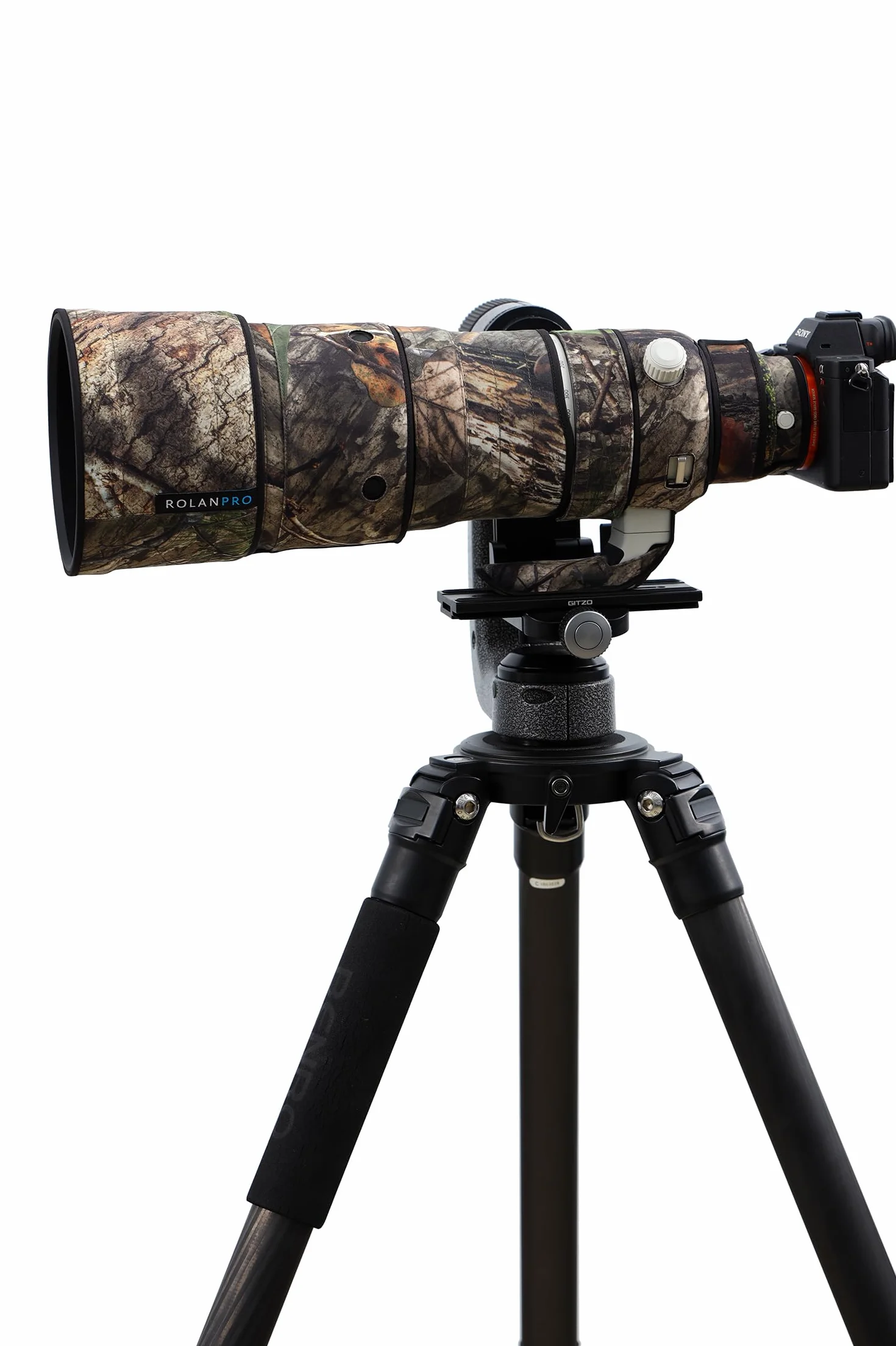 Rolanpro Copriobiettivo impermeabile mimetico per Sony FE 100-400 mm F4.5 GM OSS Lens Custodia protettiva abbigliamento #31 Jungle camo impermeabile