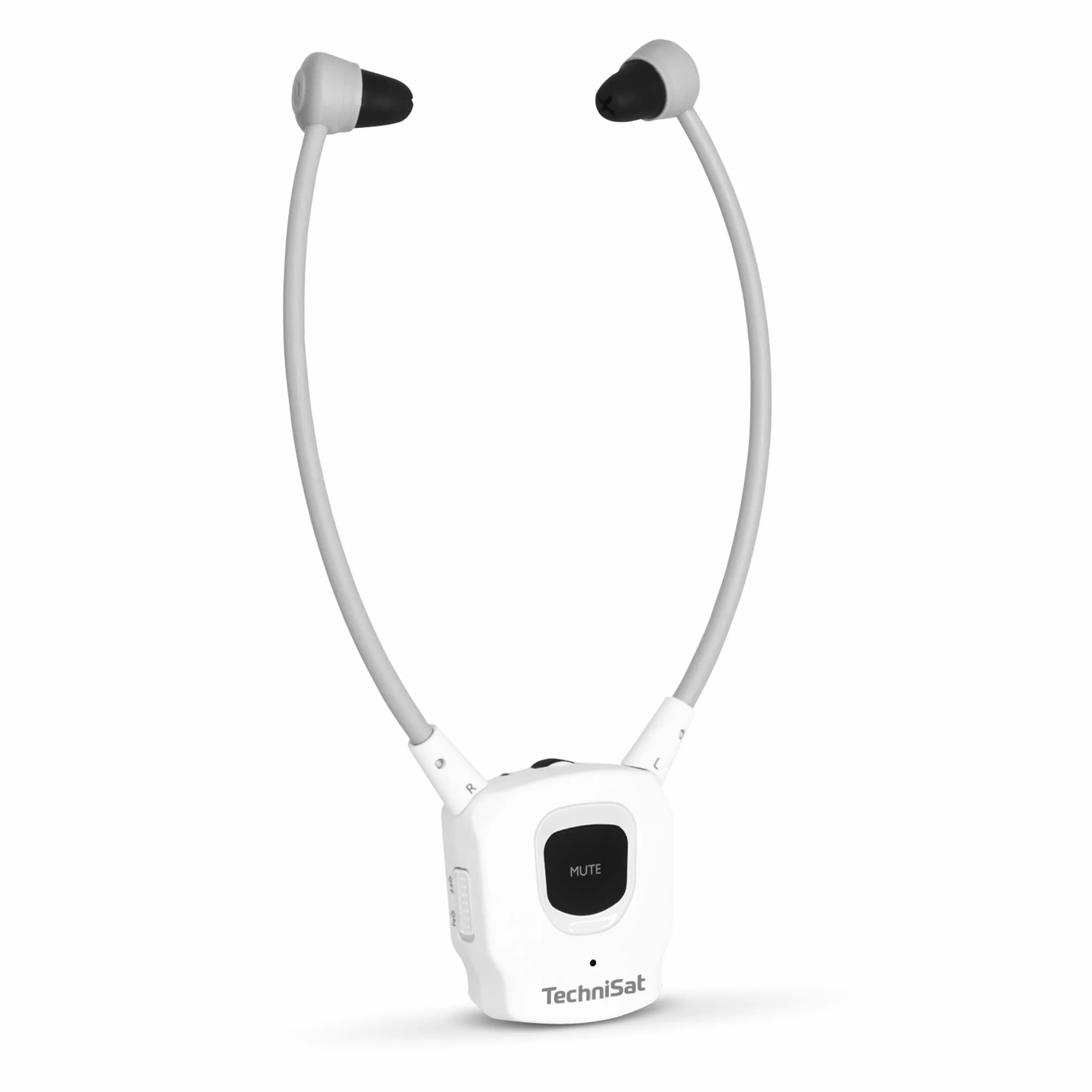 TechniSat STEREOMAN ISI 3 – Cuffie (secondo auricolare, senza fili stereo con batteria, senza trasmettitore, solo compatibile con STEREOMAN ISI 3) bianco