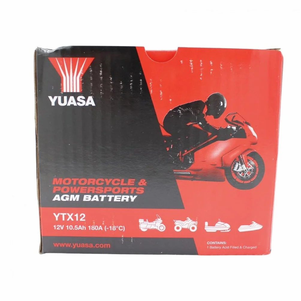 Yuasa YTX12 batteria moto 12V precaricata sigillata