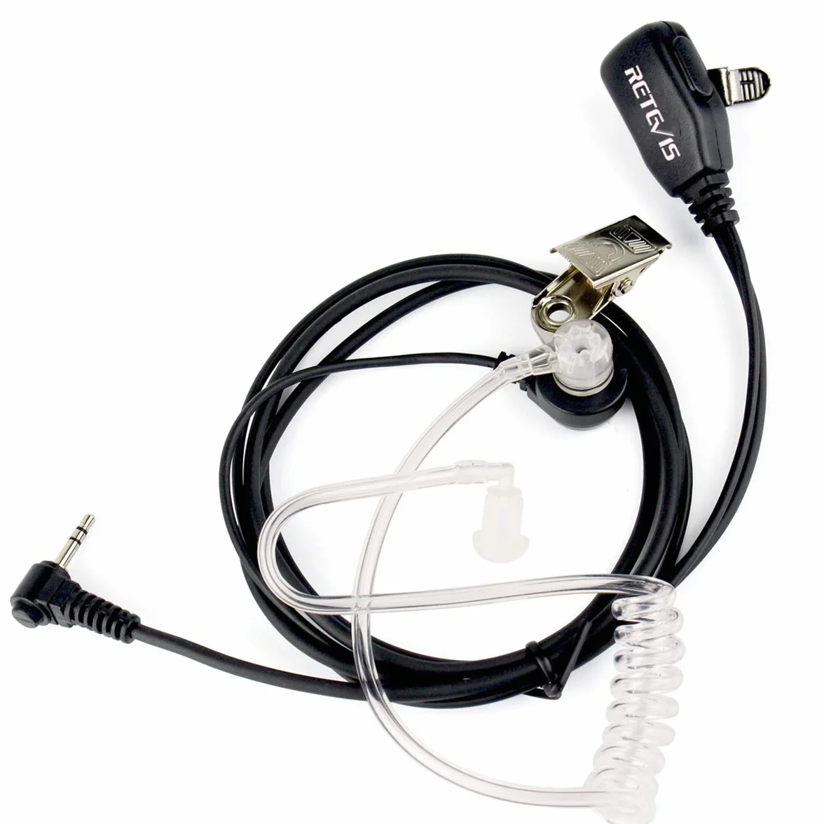 Retevis EAM101 Cuffie Walkie Talkie 1 Pin 2,5mm Auricolare Compatibile RT45 Motorola TLKR Radio T62 T80 Extreme T80ex T82 Extreme T82ex T81 Hunter T270 T280 (5 Pezzi)