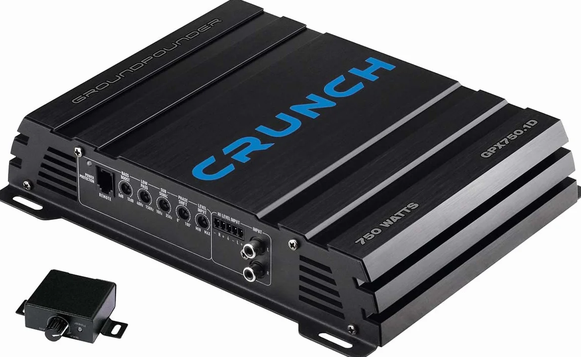 Crunch GPX750.1D Amplificatore Auto digitale 1 Canale 750 W Regolazione Volume/Basso/Alto adatto per (Marca Automobile): Univer
