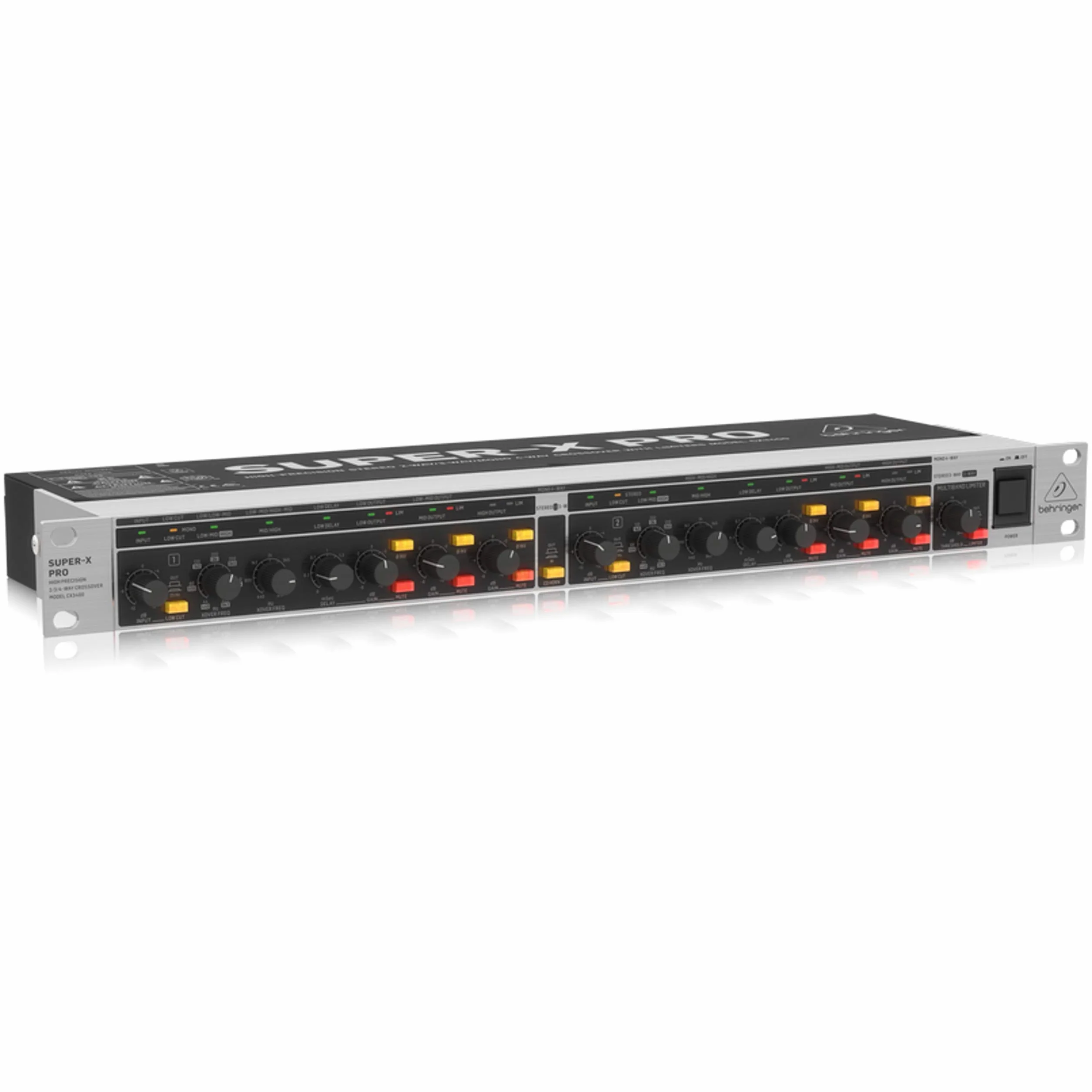 Behringer Super-X Pro Cx3400 V2 High Precision Stereo 2 Way/3 Way/Mono 4 Way Crossover With Limiters
