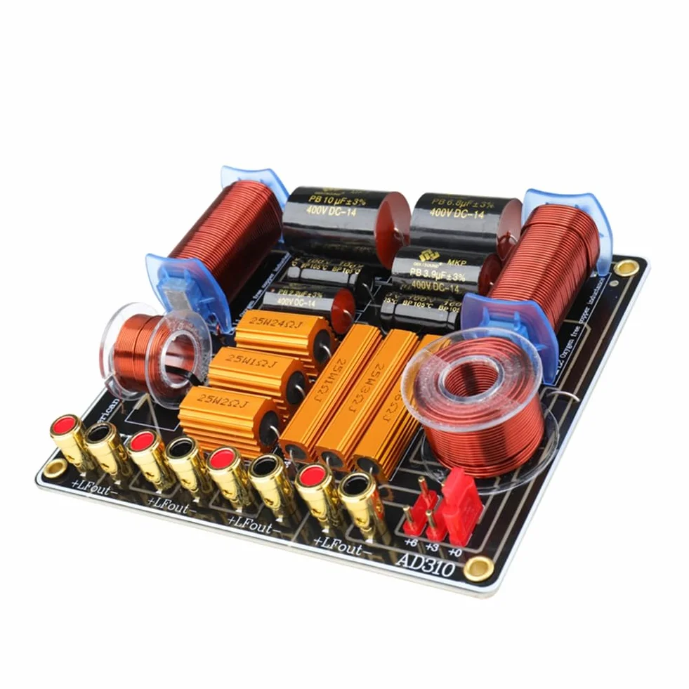 Altoparlante Professionale A Tre Vie da 450 W Splitter Ad Alta Potenza 750Hz/5000Hz Stage Home Theater Filtro Crossover Audio A 3 unità Durevole Facile da Usare