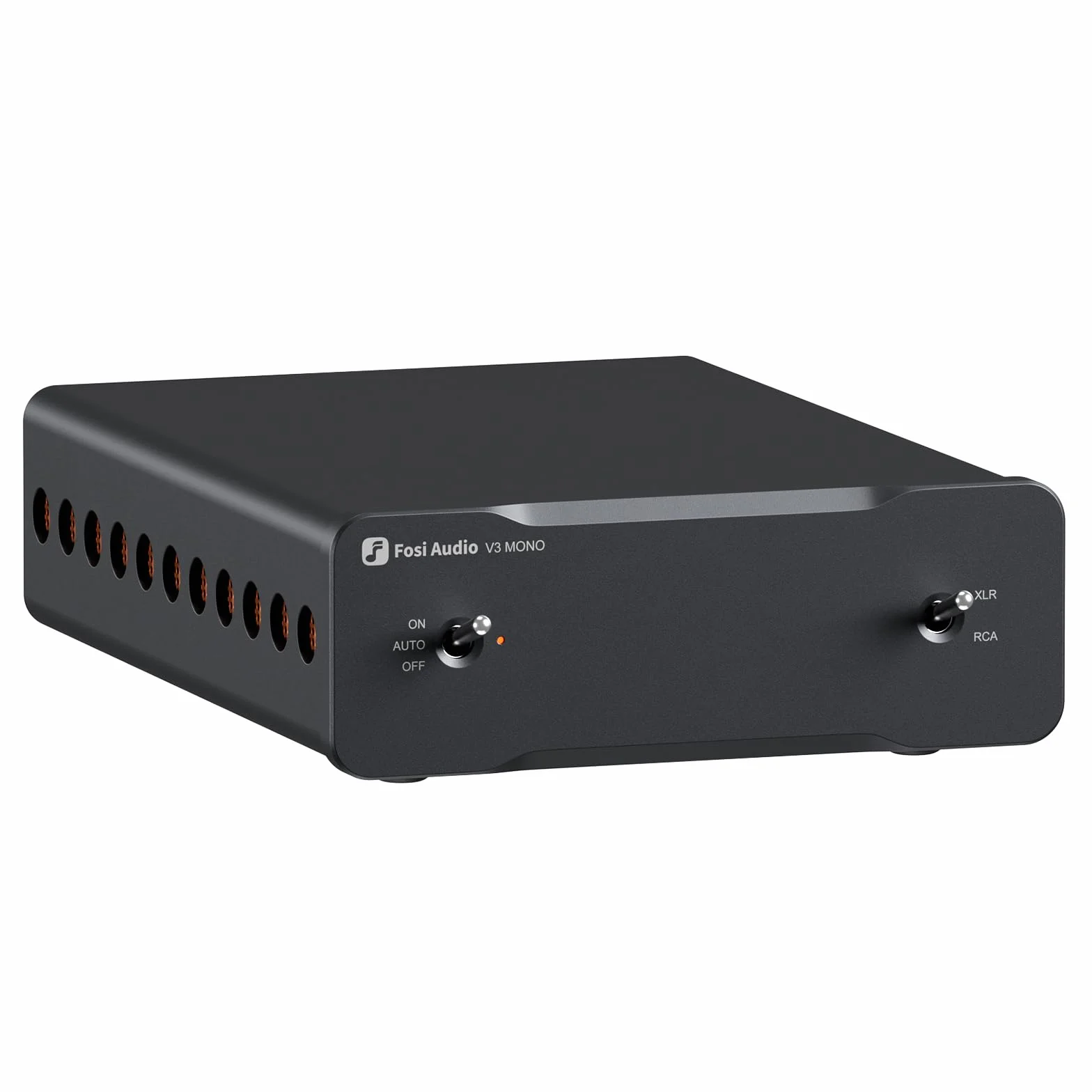 Fosi Audio V3 Mono Amplificatore Audio HiFi, Mini Amplificatore Monoblocco, Classe D TPA3255, 240W per Home Theater AVR Ricevitore Component, Ingressi Bilanciati RCA/XLR, Diffusori, con 48V/5A Power