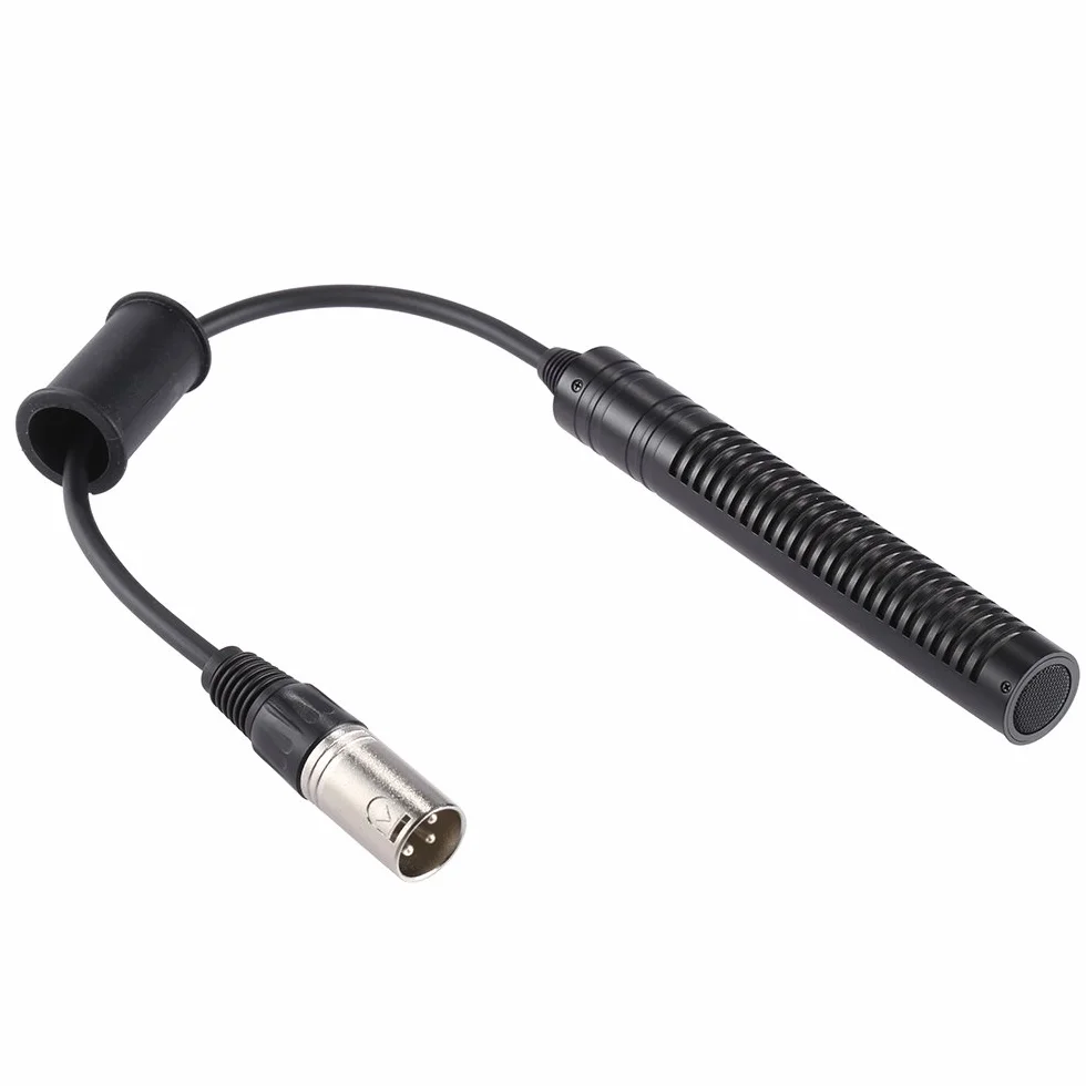 Andoer Microfono XLR Condensatore Stereo Microfono per Videocamera per Sony Panasonic Videocamera Intervista Registrazione VideoIntervista Registrazione Video