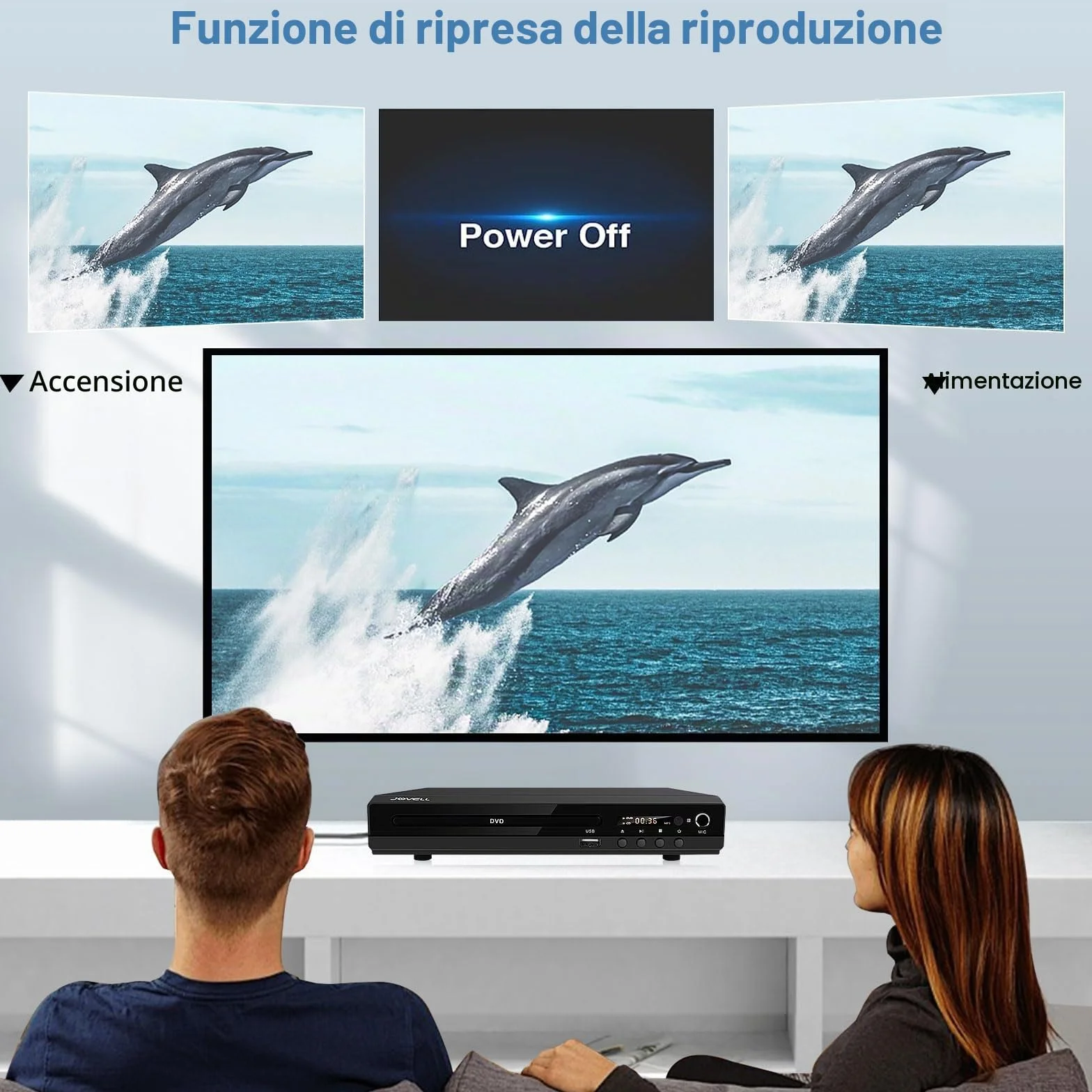 Lettore DVD 170 con porta scart 1080P HD senza regioni con uscita HDMI, uscita AV, sistema TV PAL NTSC, supporto ingresso MIC, ingresso USB (con scart)