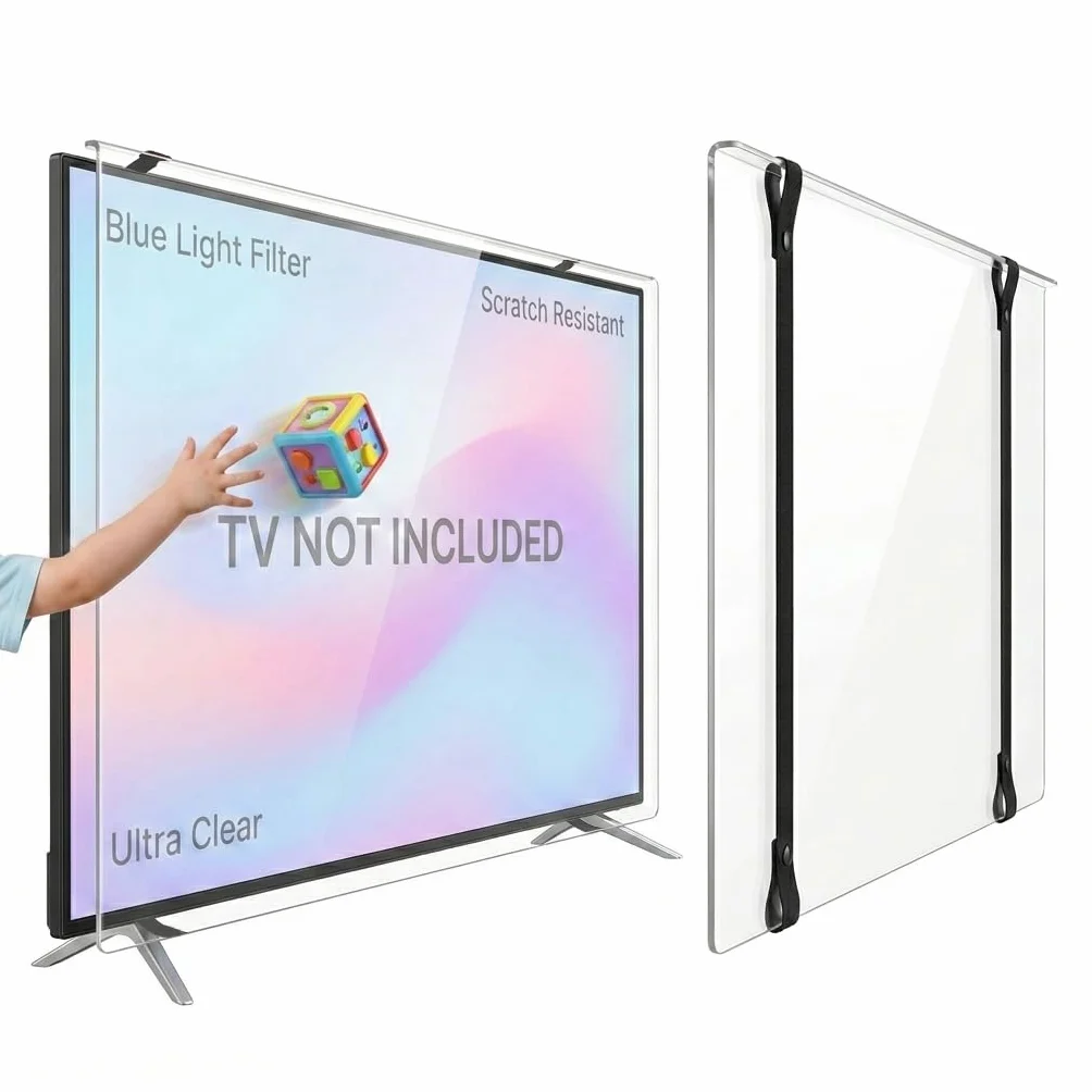 Protezione schermo TV Guard 100 pulgate Luce blu resistente ai raggi ultra trasparente 65 Inches