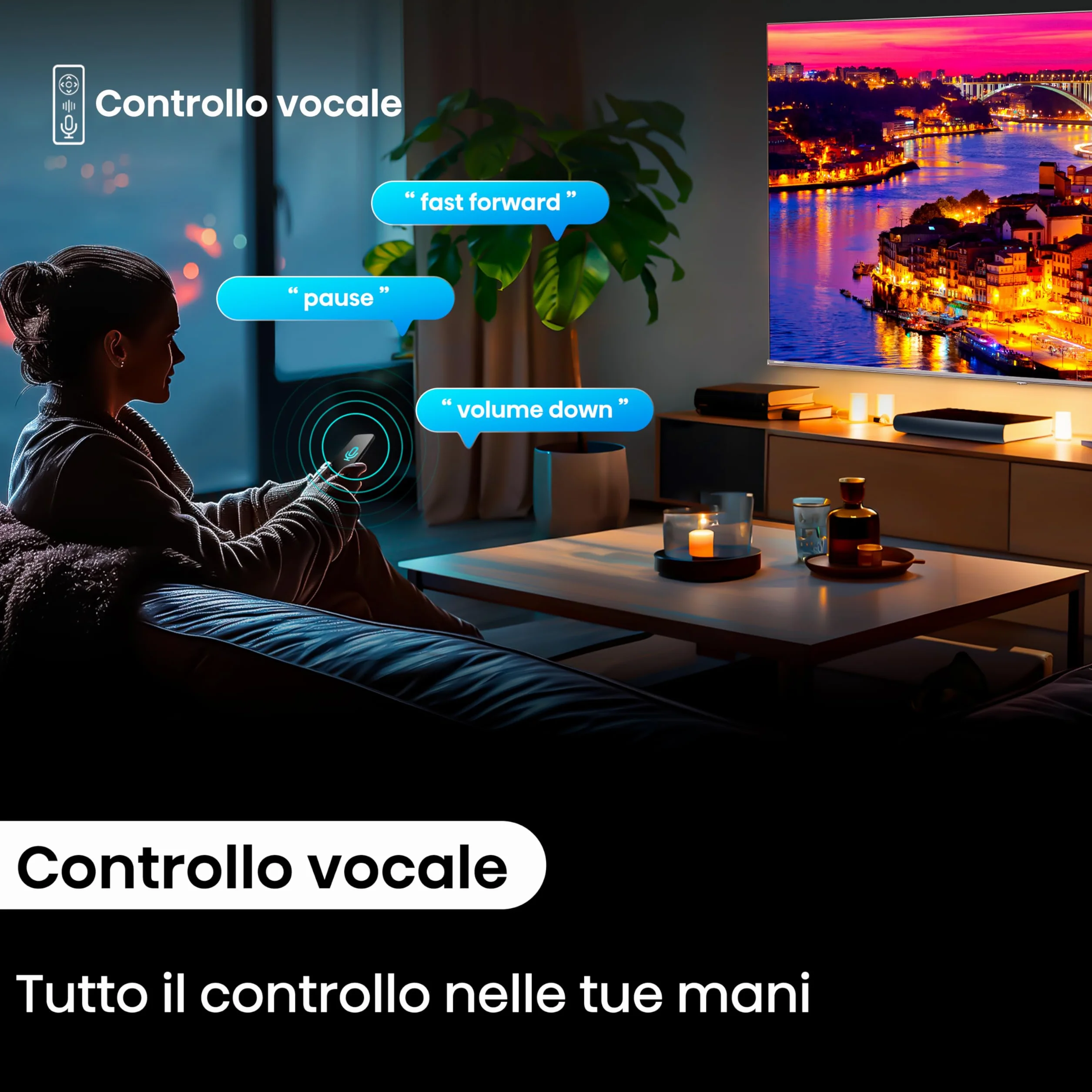 Hisense TV 55" 4K Ultra HD 55E63NT, Smart TV VIDAA U7, Dolby Vision, HDR 10+, DTS Virtual:X, Game Mode Plus, Alexa Built-in, VIDAA Voice, DVB-T2/S2 HEVC 10