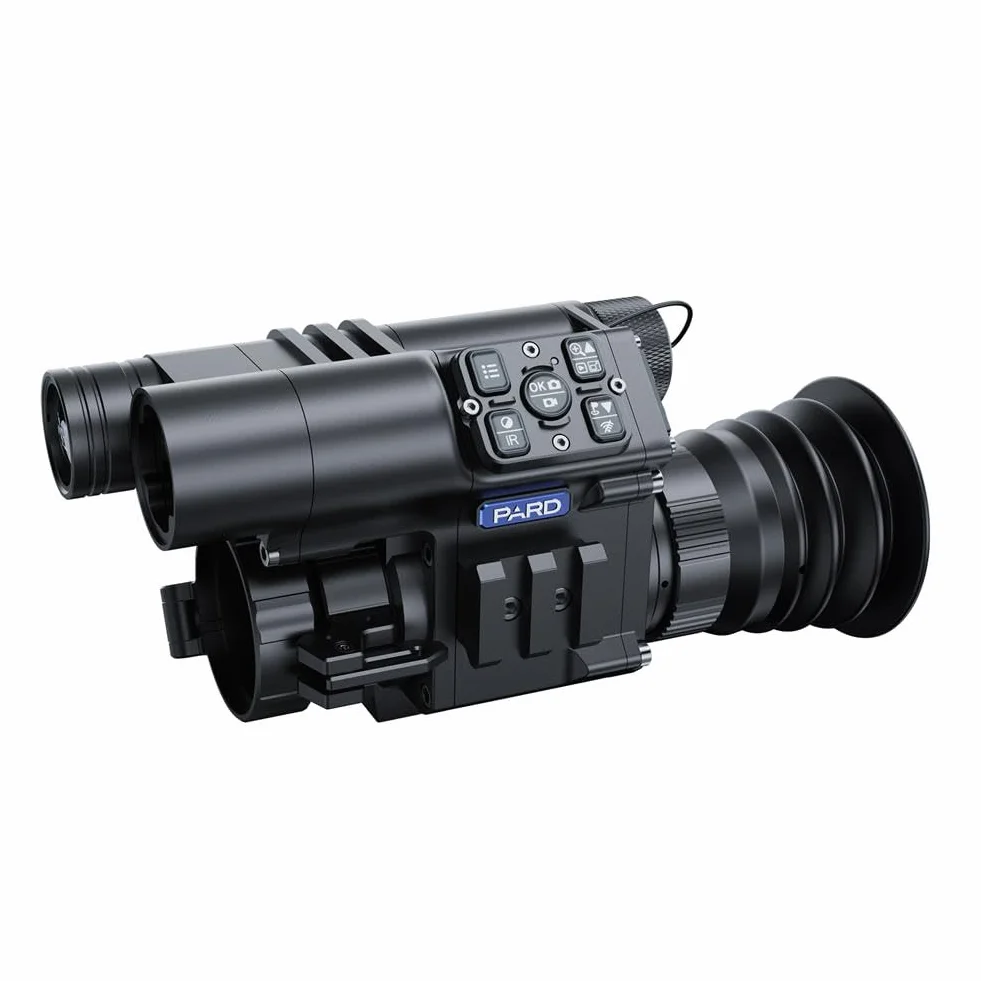 PARD Visore Notturno, Monoculare per Visione Notturna con clip montato anteriormente, calcolo balistico, telemetro 1000 m, sensore 2K, registrazione video, Wi-Fi, impermeabile, FD1/FD1-LRF