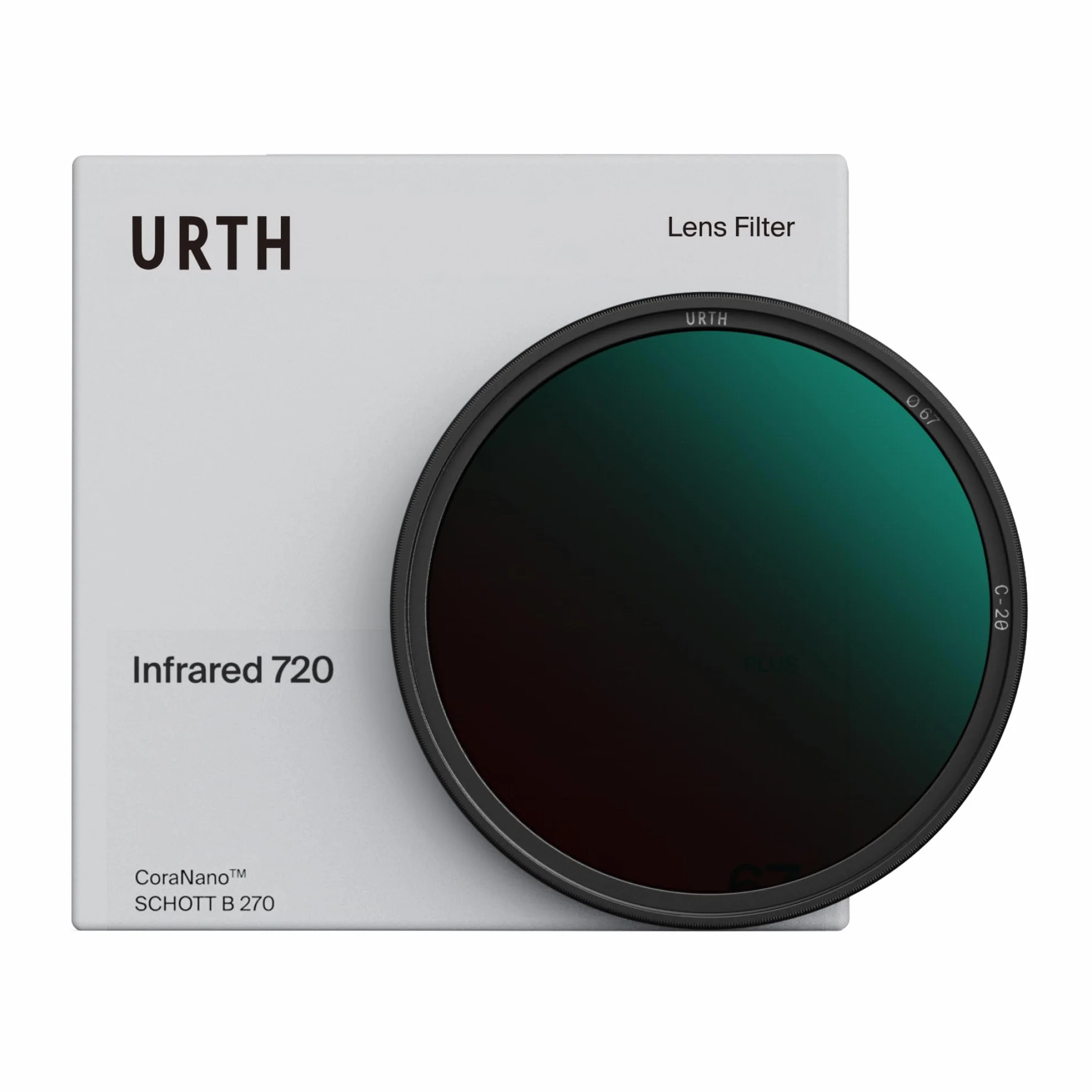 Urth 77 mm Filtro a Infrarossi (R72) per Obiettivo (Plus) - Spettro 720nm Fotografia IR per Fotocamera Reflex Digitale DSLR e SLR