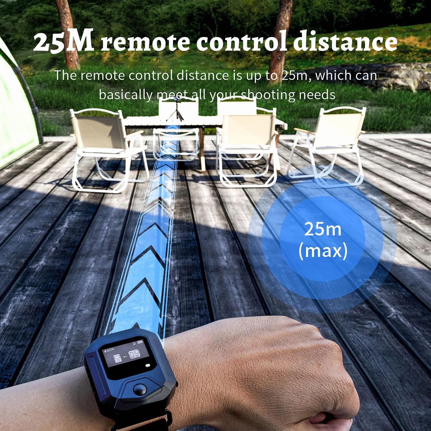 360 GPS Telecomando Bluetooth compatibile con Videocamere Insta 360X5/X4/X3/X2/ACE/ACE PR/ACE PRO 2/GO 3S
