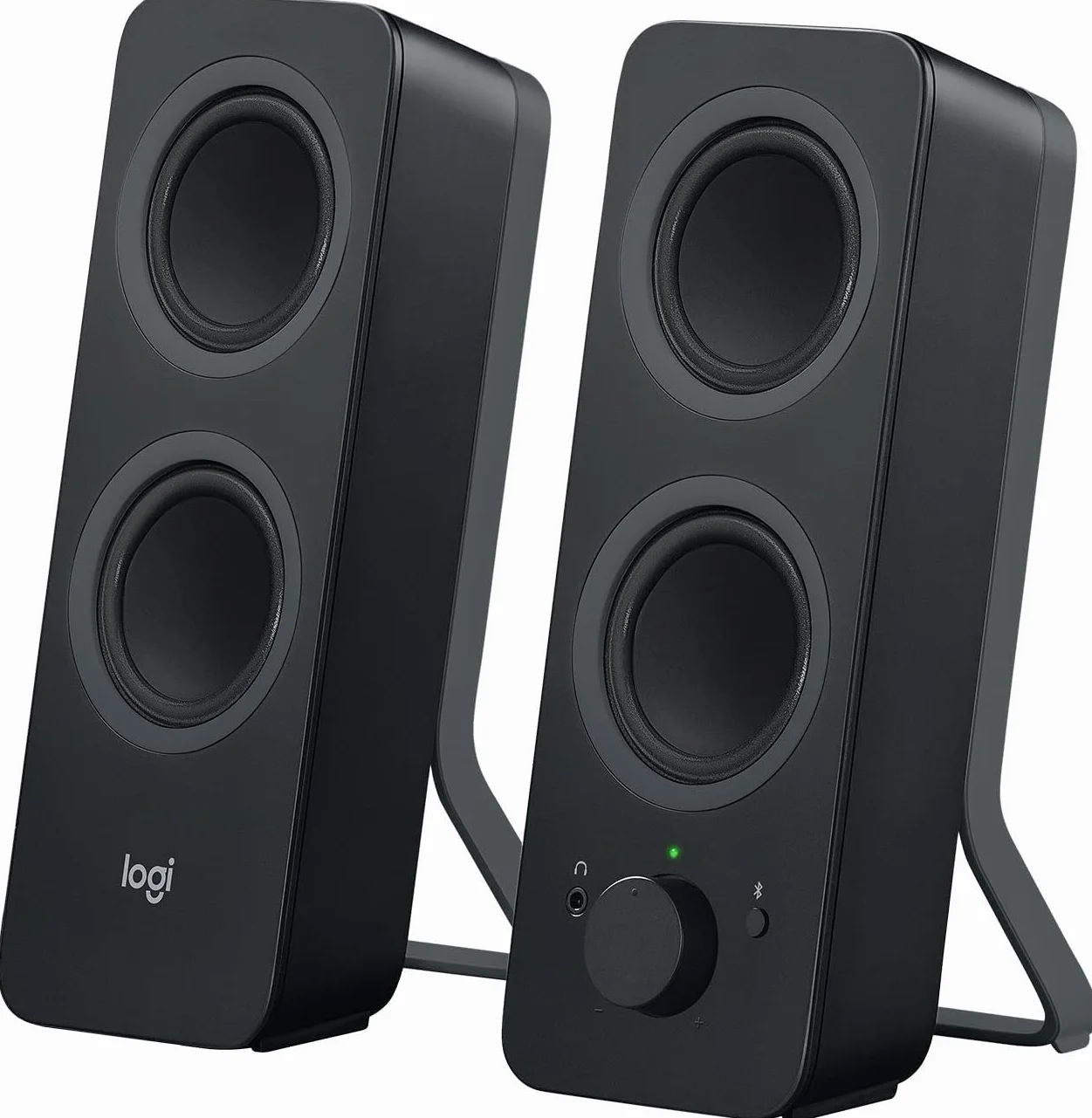 Logitech Z207 Altoparlanti per PC Wireless Bluetooth, Audio Stereo, 10 Watt, Ingresso Audio 3,5 mm, Jack per Cuffie, Multidispositivo, Easy Switch, Presa EU, ‎PC/TV/Smartphone/Tablet - Nero