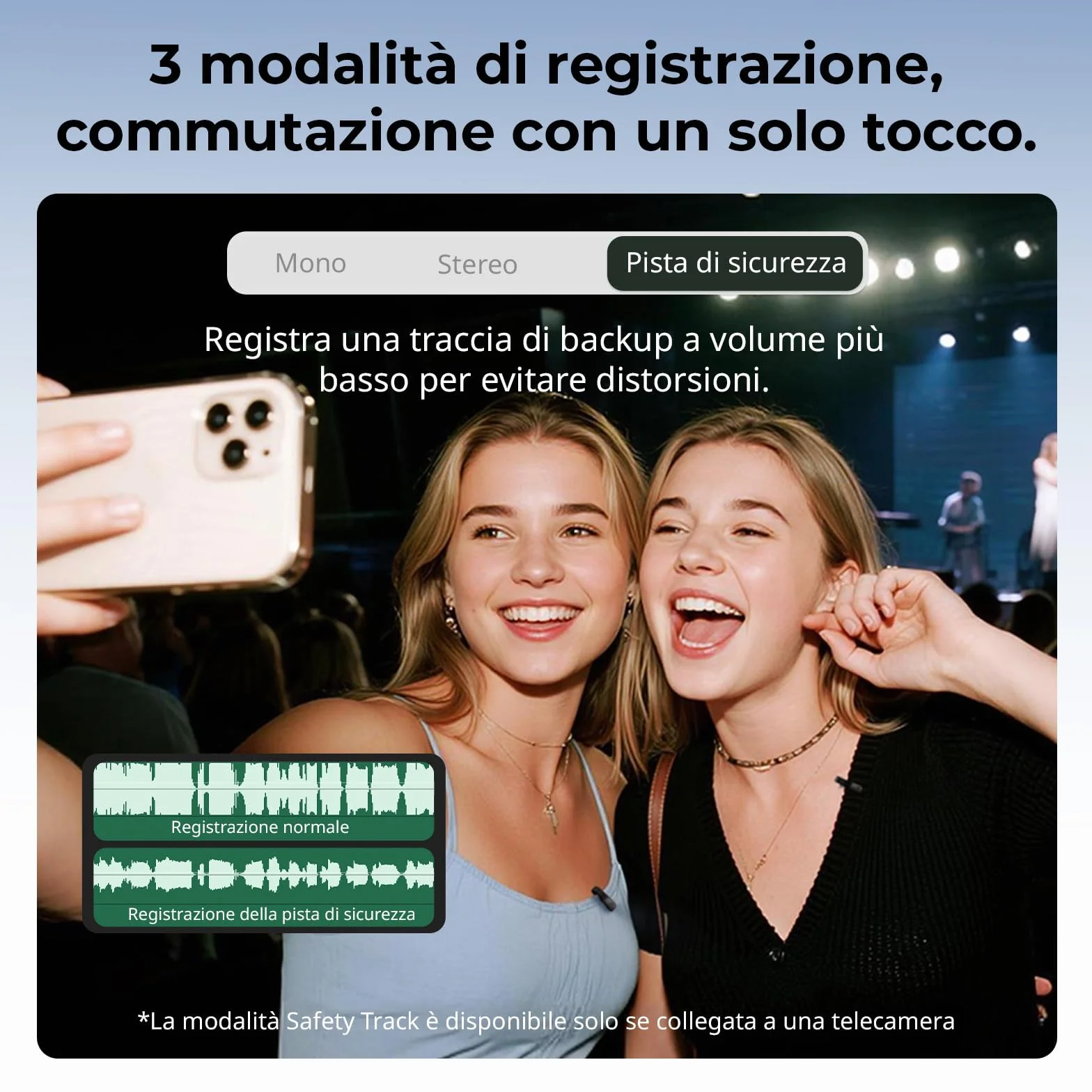 SMALLRIG Microfono Wireless S70-C2 con Adattatore USB-C per Telefoni/ Tablet, Microfono Invisibile e Leggero per il Vogging, Registrazione di Alta Qualità a 48 kHz/24 bit, Riduzione del Rumore - 5717