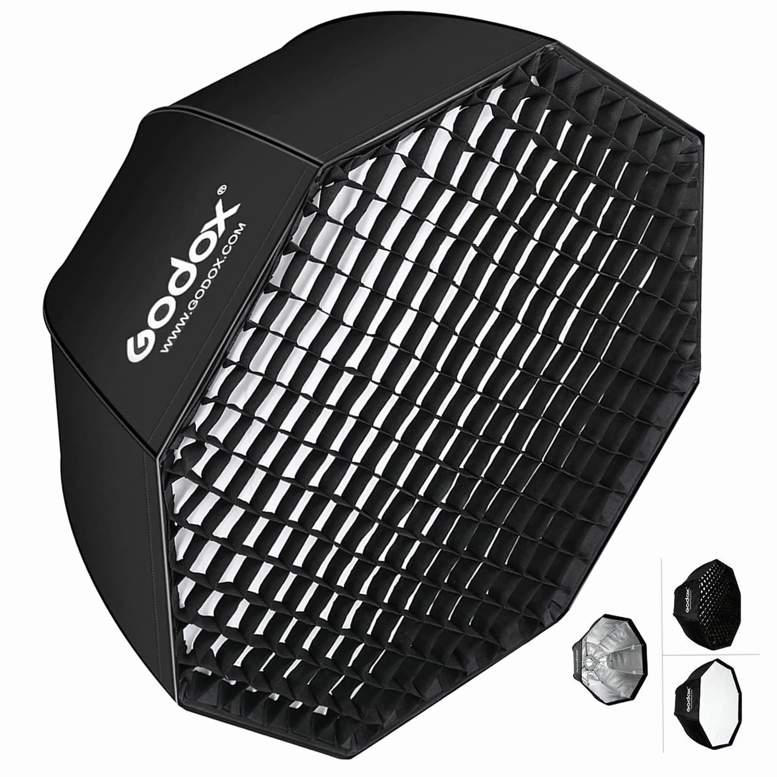 Godox SB-UE 80 cm/31,5” Softbox portatile ottagonale con staffa Bowens Con la griglia per Speedlite