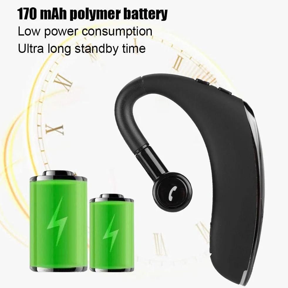 Topiky Auricolare Bluetooth Business, F900 Ultra Long Standby Wireless Bluetooth 5.0 Auricolare vivavoce auricolare a 180 °