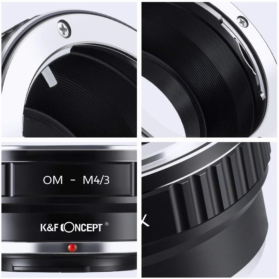 K&F Concept OM-M4 / 3 Adattatore per Obiettivo Anello Adattatore per Obiettivo da Olympus OM a Micro 4/3 Panasonic GF1 GF2 GF3 GF5 GF6 G1 G2 G3 G6 GX1 GX7 GH1 GH2 GH3