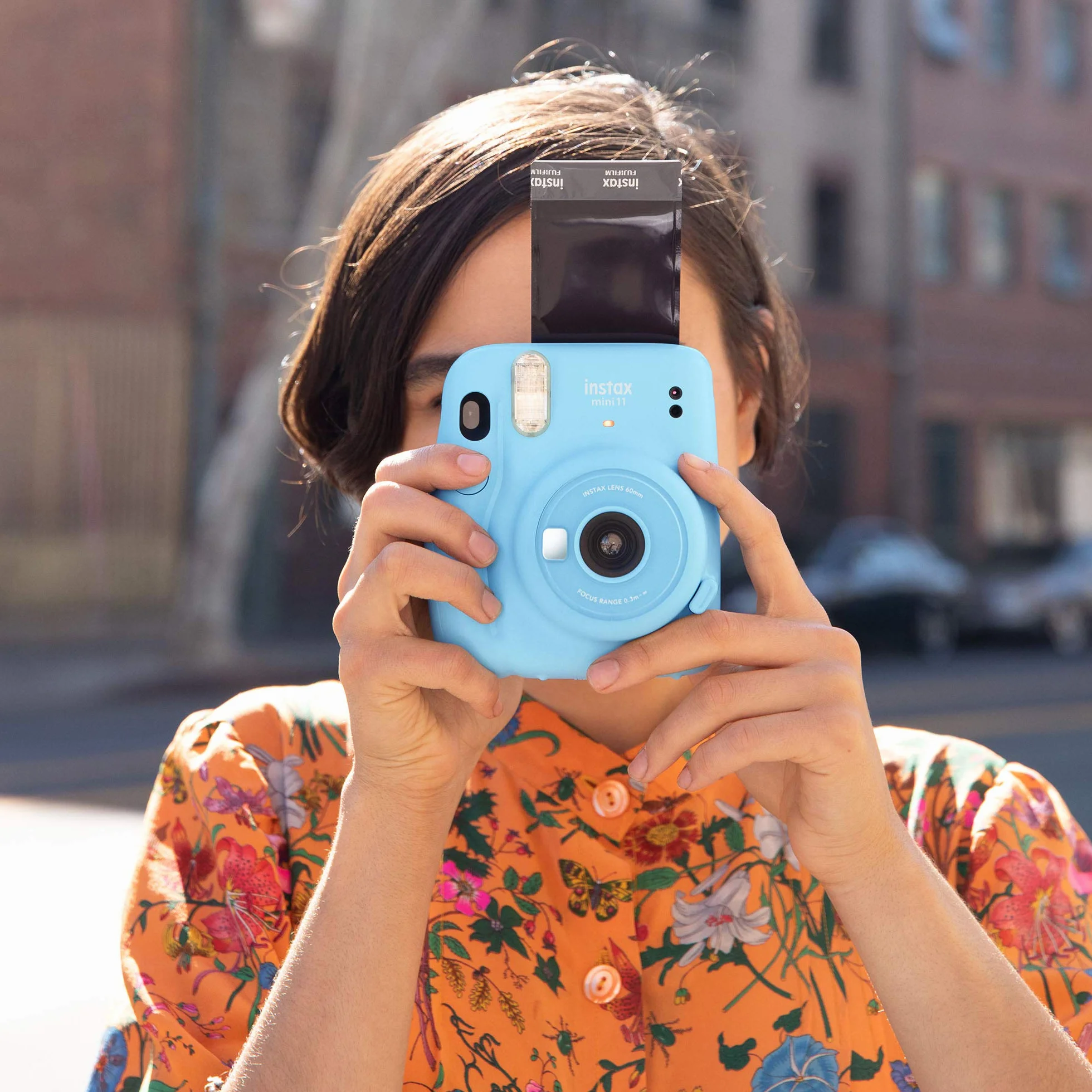 Fujifilm 16654956 Fotocamera Istantanea, Sky Blue, Single