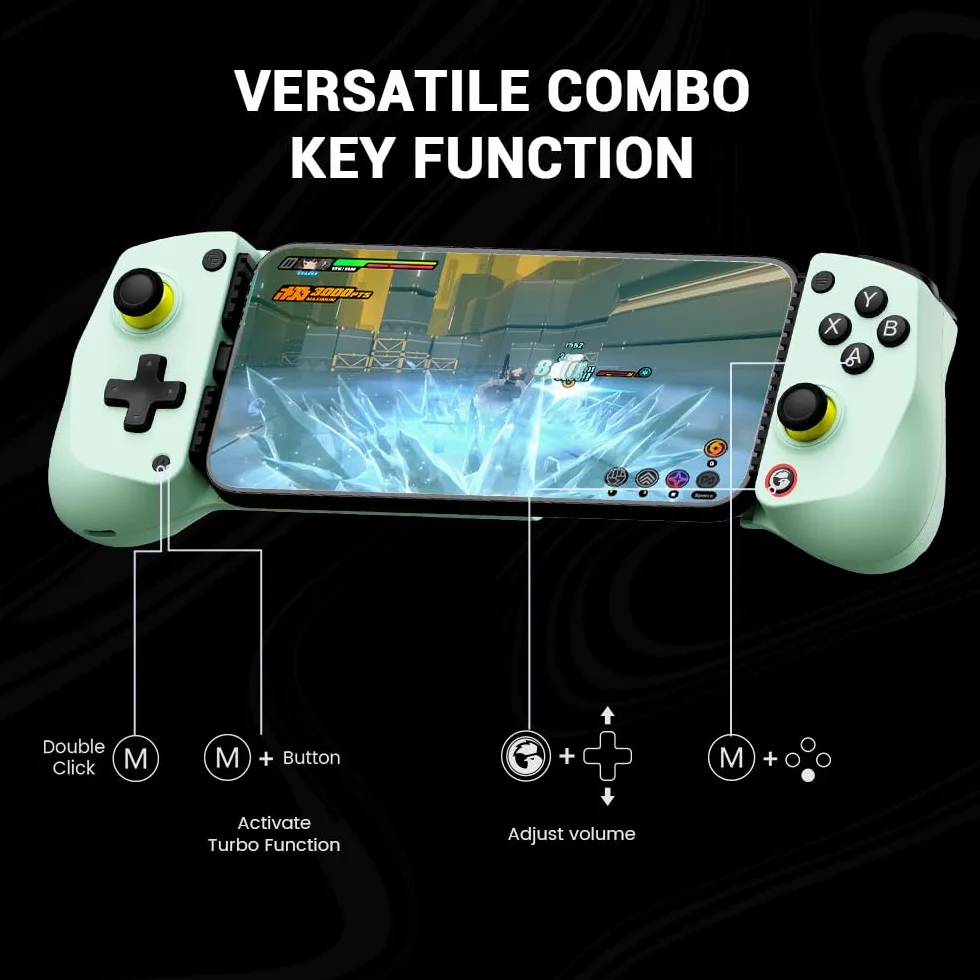 GameSir X5 Lite Type-C Mobile Gaming Controller for Android, iPhon5 15/ iPhone 16 Series, iPad mini, Phone Controller With Hall Effect Sticks, Turbo Function, Pass-through Charging, Plug and play