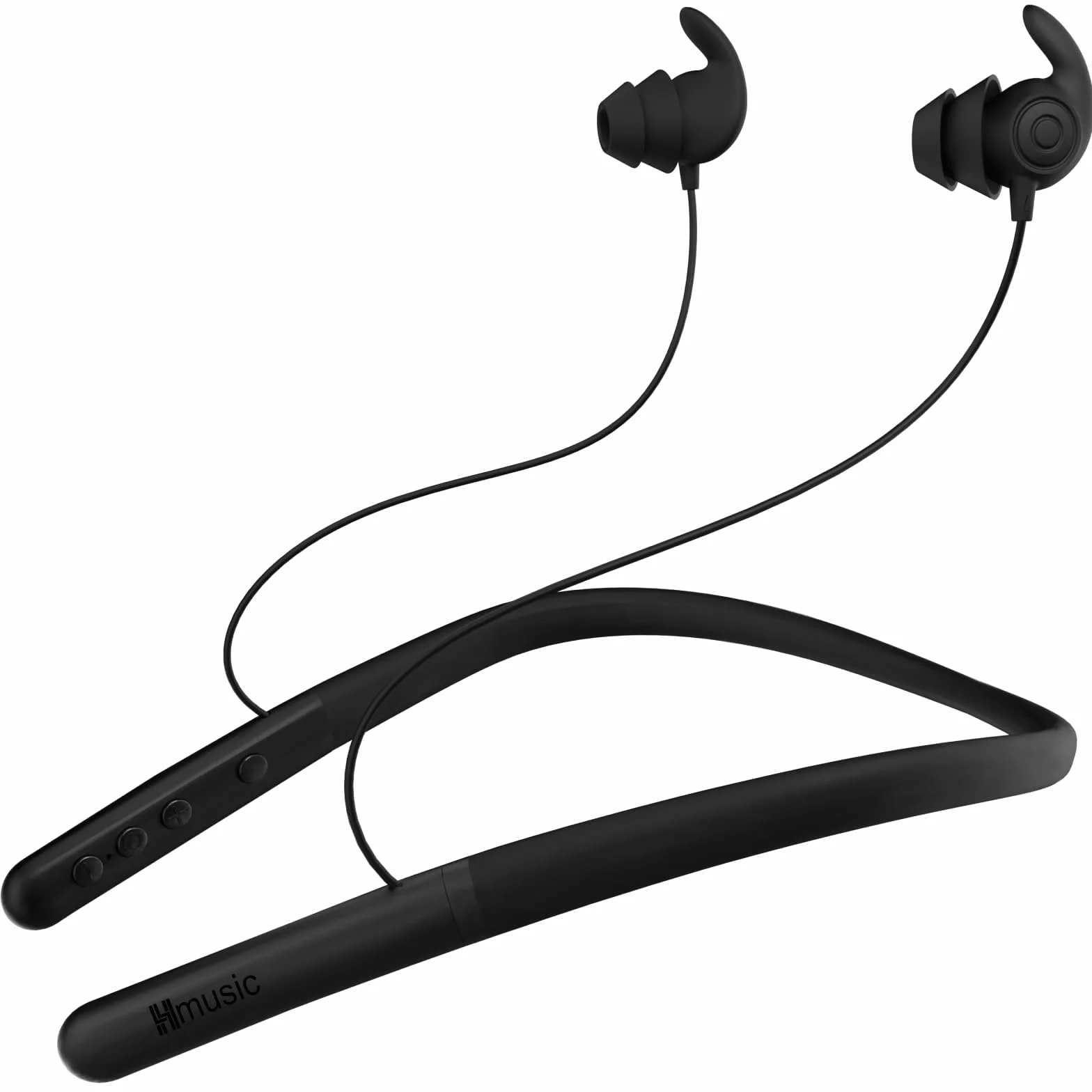 Hmusic Cuffie Bluetooth Sleep con archetto da collo, auricolari wireless per dormire, 12+ ore di riproduzione, auricolari in morbido silicone con microfono per insonnia, dormire, russare, rilassamento