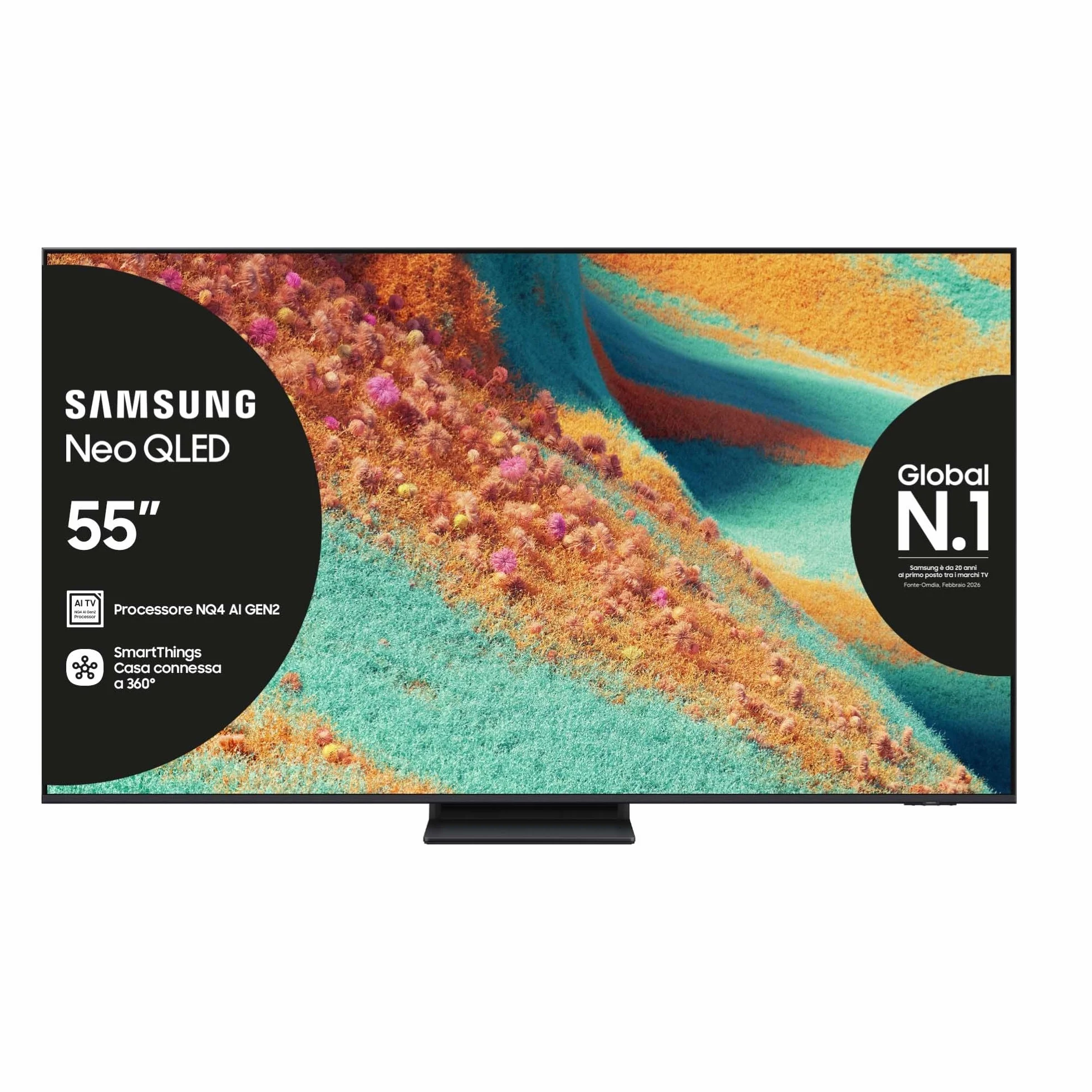 Samsung Neo QLED 4K Vision AI Smart TV 55'' QE55QN85FAUXZT NQ4 AI Gen2 Processor 4K AI Upscaling Dolby Atmos OTS Lite 2025