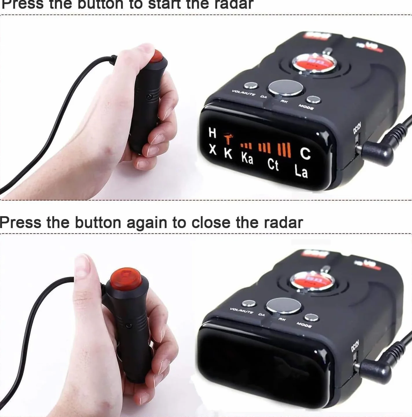 Rilevatori Autovelox, Rilevatore Radar Per Auto, Rilevatore Laser/radar, Portata Estrema, Avvisi Vocali, Avvisi Autovelox Semaforo Rosso, Display OLED, Sistema Di Avviso Velocità Veicolo Tempo Reale