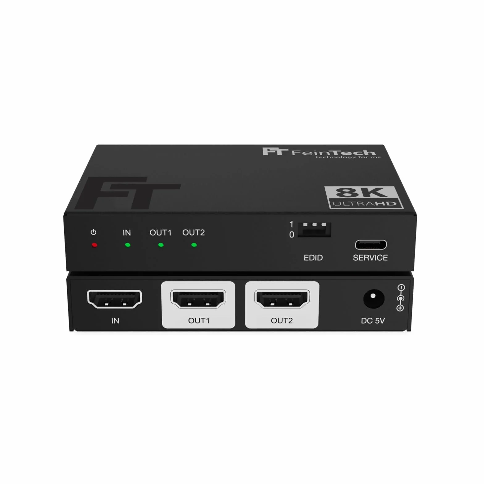 FeinTech HDMI 2.1 Splitter 4K 120Hz 8K Downscaler SP210