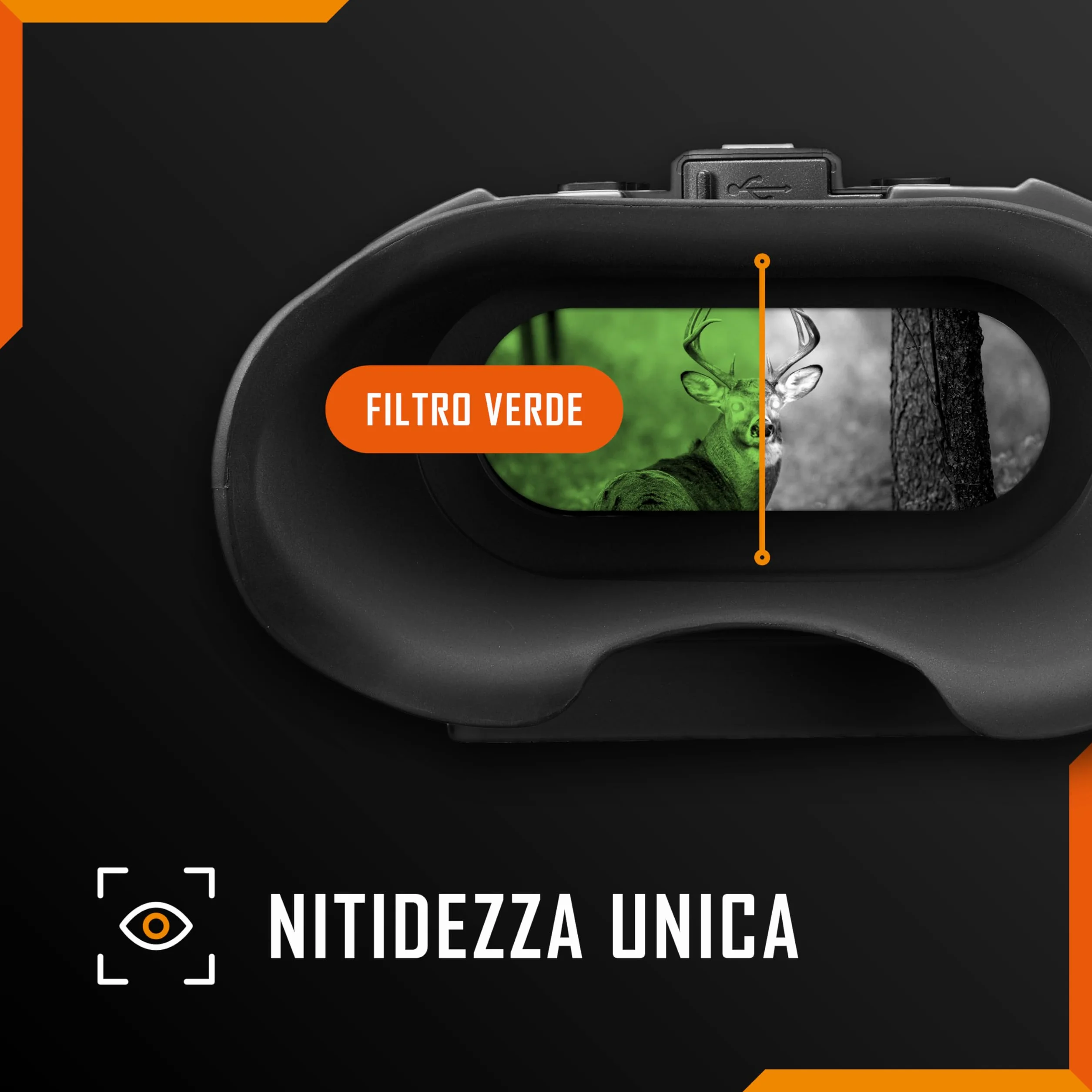 Nightfox Swift 2 Occhiali Visione Notturna | Montaggio sulla Testa | Ingrandimento 1x | 1080P HD | Ricaricabile USB | Binocolo Visione Notturna Digitale a Infrarossi