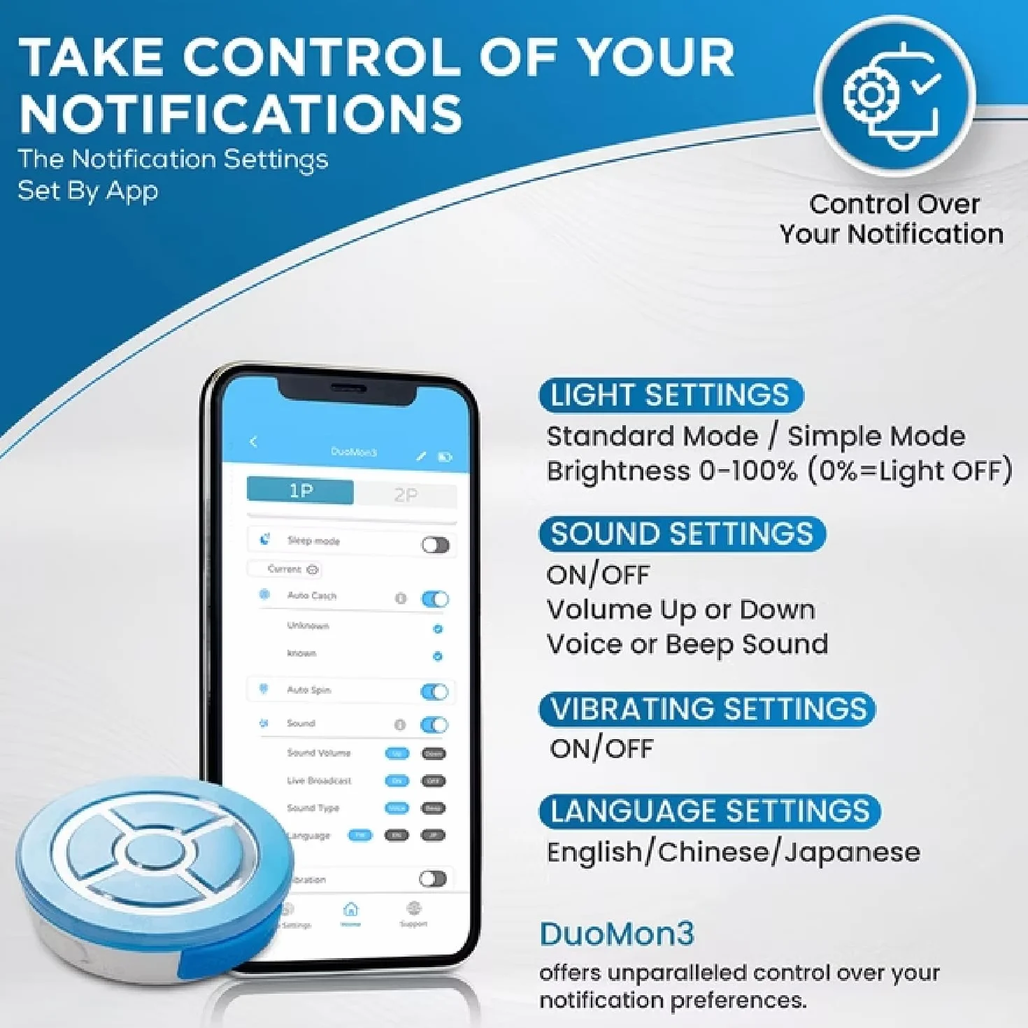 MEGACOM DuoMon 3 Auto Catcher Go, Versione Aggiornata per Cattura Automatica dei Pokmon,Supporta Due Account, Connessione Wireless 20m/65ft,Controllo tramite App,Notifica di Messaggi