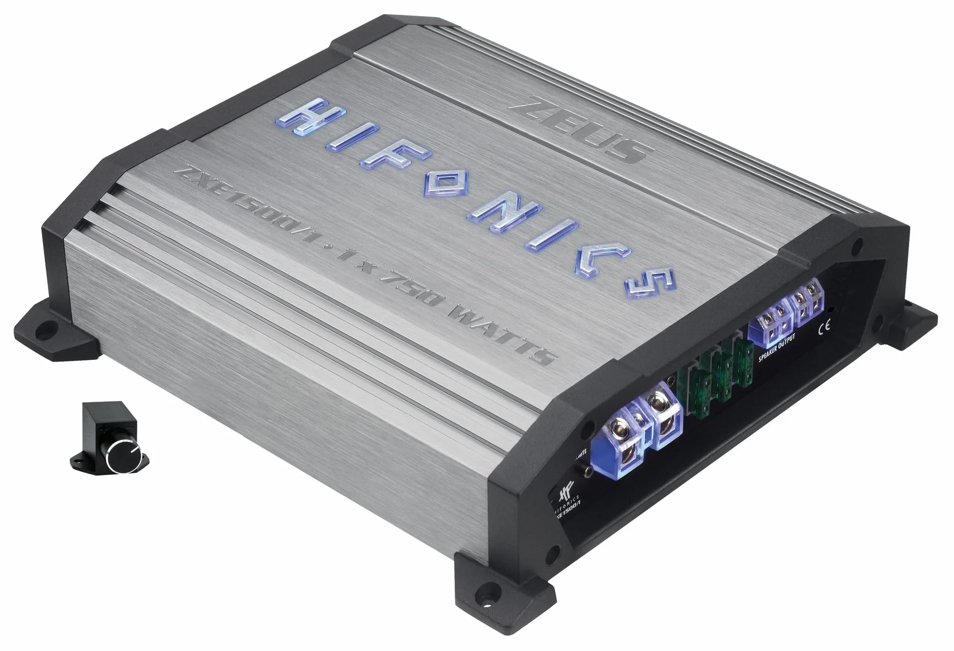 Hifonics ZXE1500/1 | 750 Watt RMS Mono Digital Amplificatore Monoblock 12 V Amplificatore Auto Bass Subwoofer Telecomando
