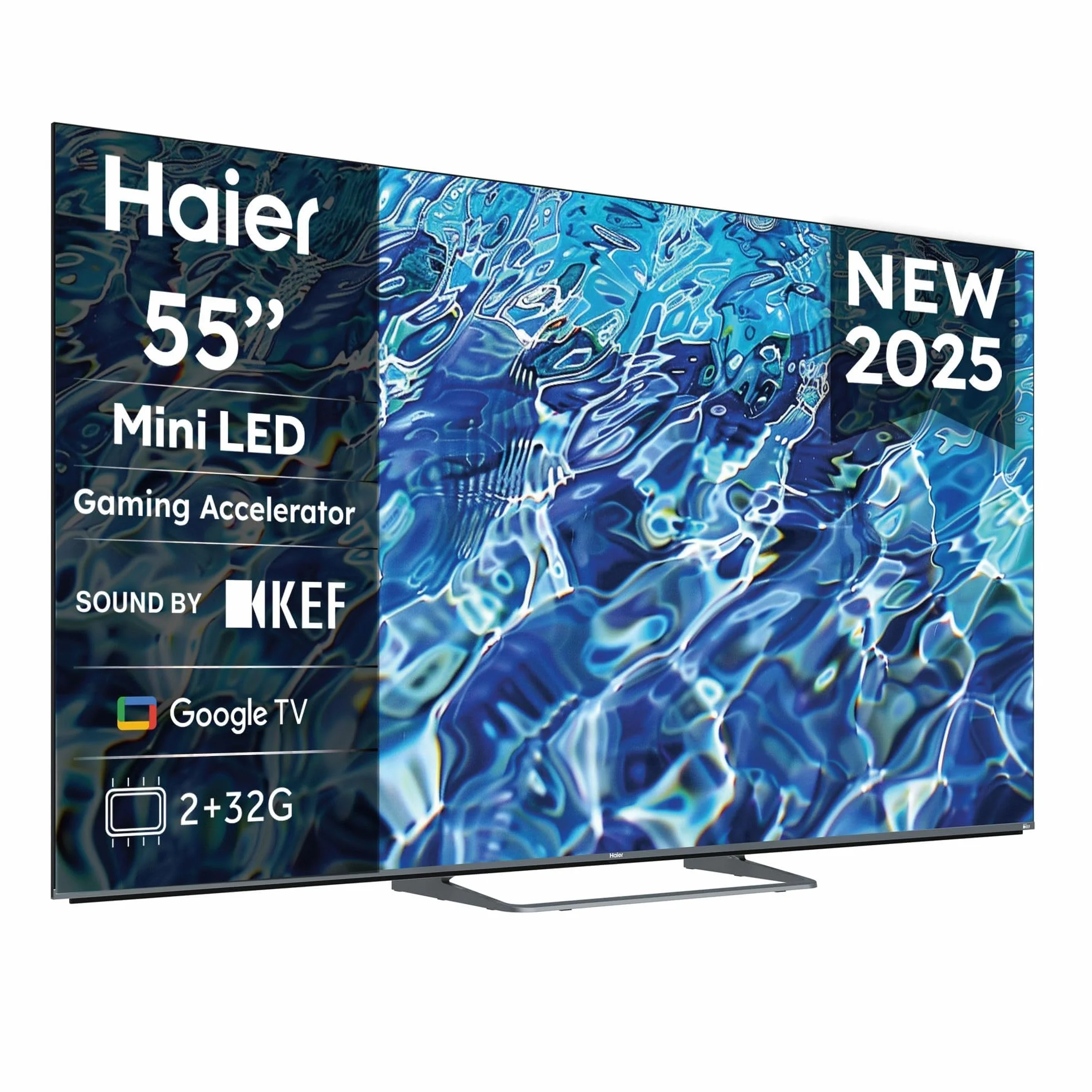Haier 55" QD MiniLED 4K UHD Smart TV H55M80FUX Google TV Dolby Atmos HDR10 Bluetooth 5.2