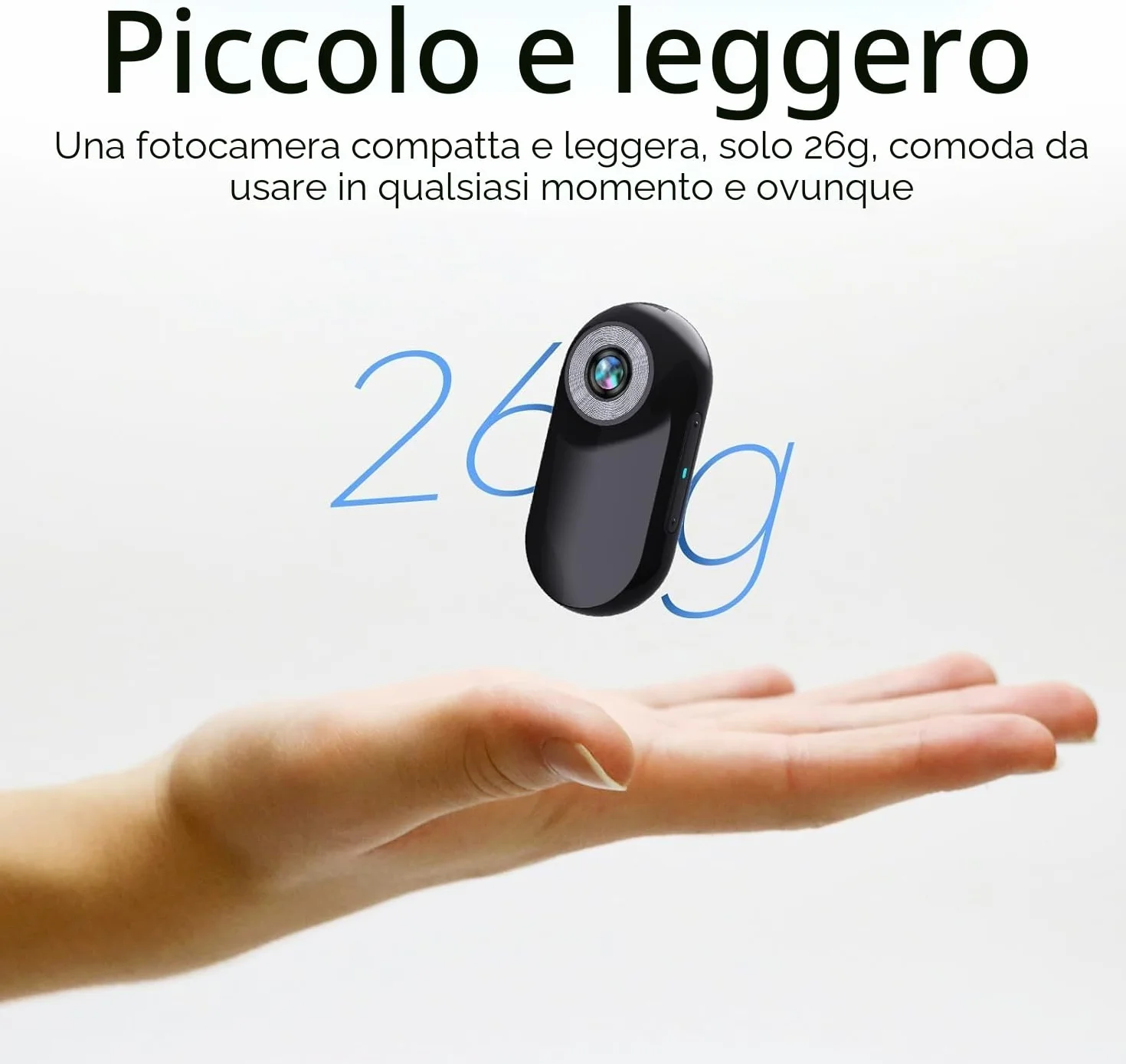 Xilecam Mini Action Cam 1080p Telecamera Animali Telecamere Nascoste da Esterno Body Cam e Accessori（Nero）