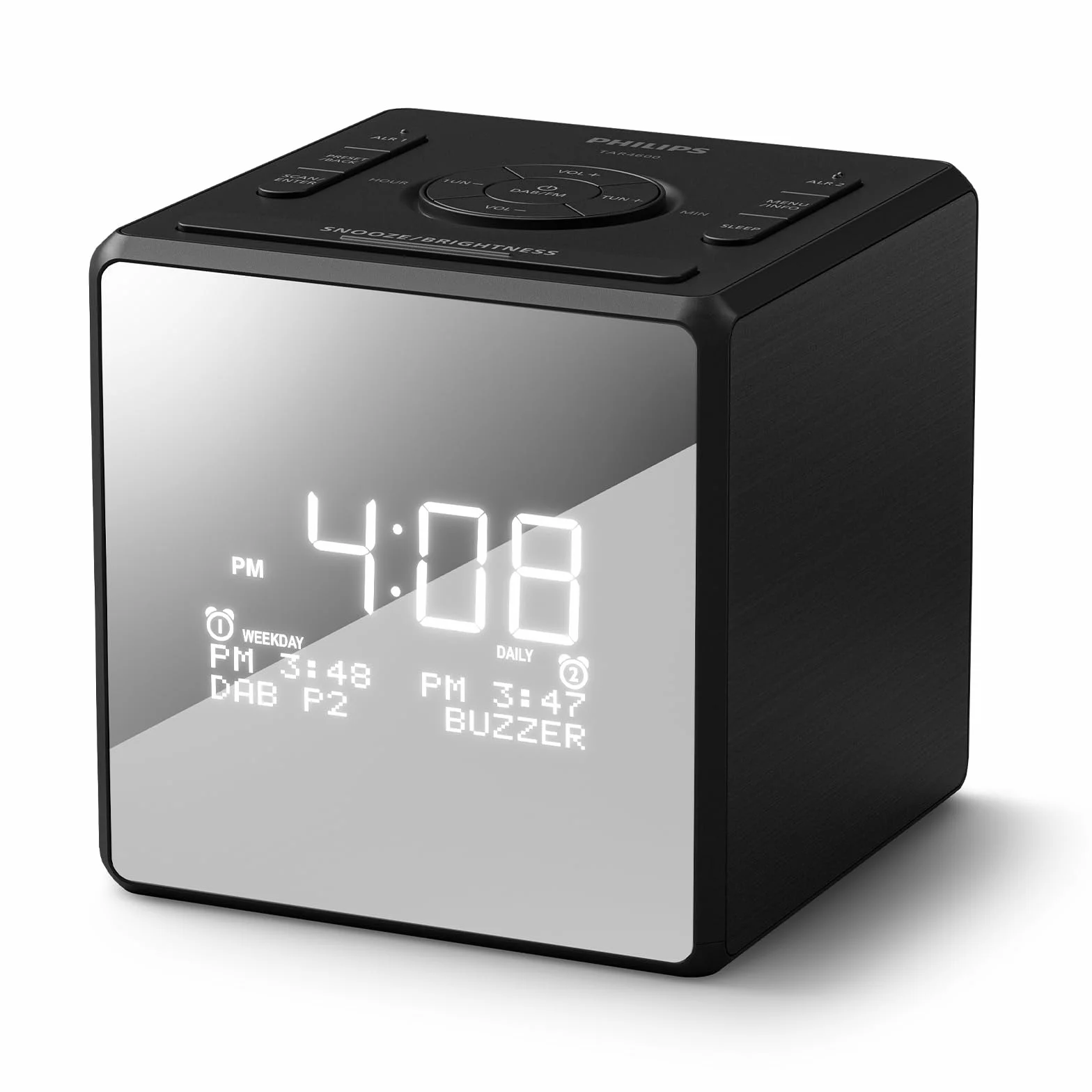 Philips TAR4600 Radio sveglia doppia DAB/FM con porta di ricarica USB-C