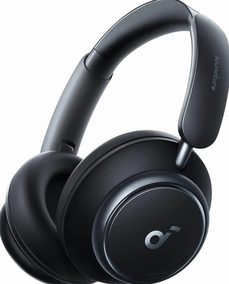 Soundcore by Anker Space Q45 Cuffie Bluetooth Cancellazione Attiva Rumore Adattiva fino al 98%, Riproduzione 50 ore, App, Suono Wireless LDAC Hi-Res, Confortevoli, Chiamate Chiare, Bluetooth 5.3