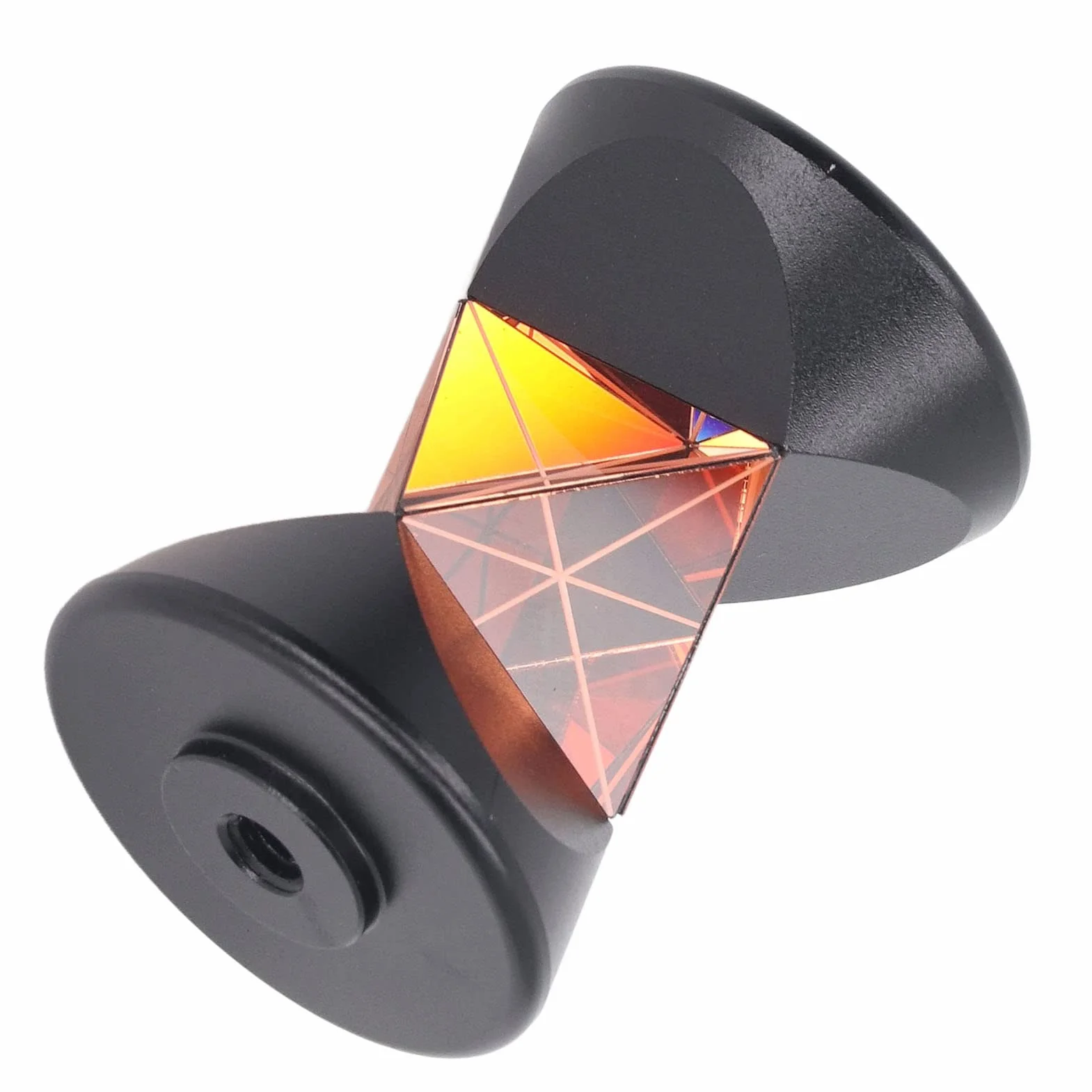 Garosa Mini Prisma 360° in Vetro Ottico K9, Diametro 25,4 mm, Costante +23,1 mm, per Stazione Totale Tunnel Ferroviario