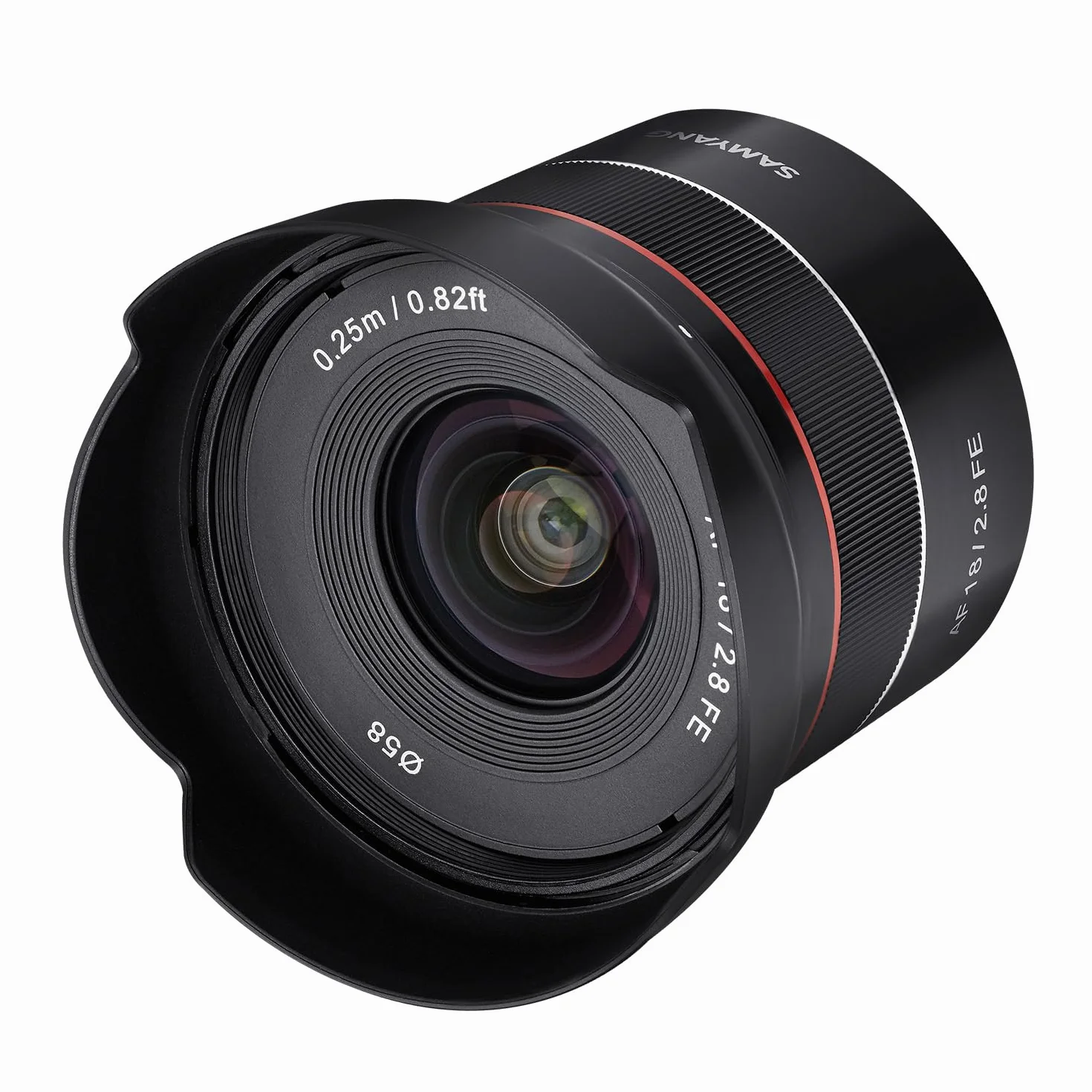 Samyang AF 18 mm F2.8 FE (Tiny but Super Wide) - Autofocus full formed APS-C obiettivo a distanza focale fissa Sony E E-Mount per Sony Alpha A9 A7 A6600 A6500 A6400 A6300 A6000 A5100 A500 Nex