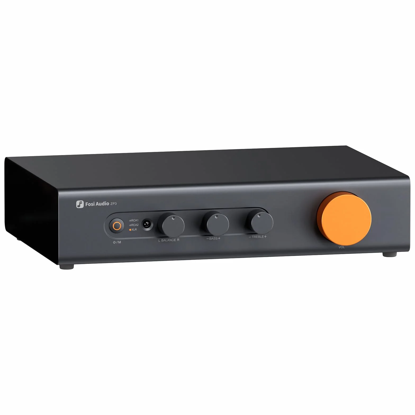 Fosi Audio ZP3 Preamplificatore Bilanciato, 2 Ingressi RCA e XLR, Uscite RCA/XLR e SUB, Preamp Stereo 2.0/2.1 con HPF e Controllo di Tono