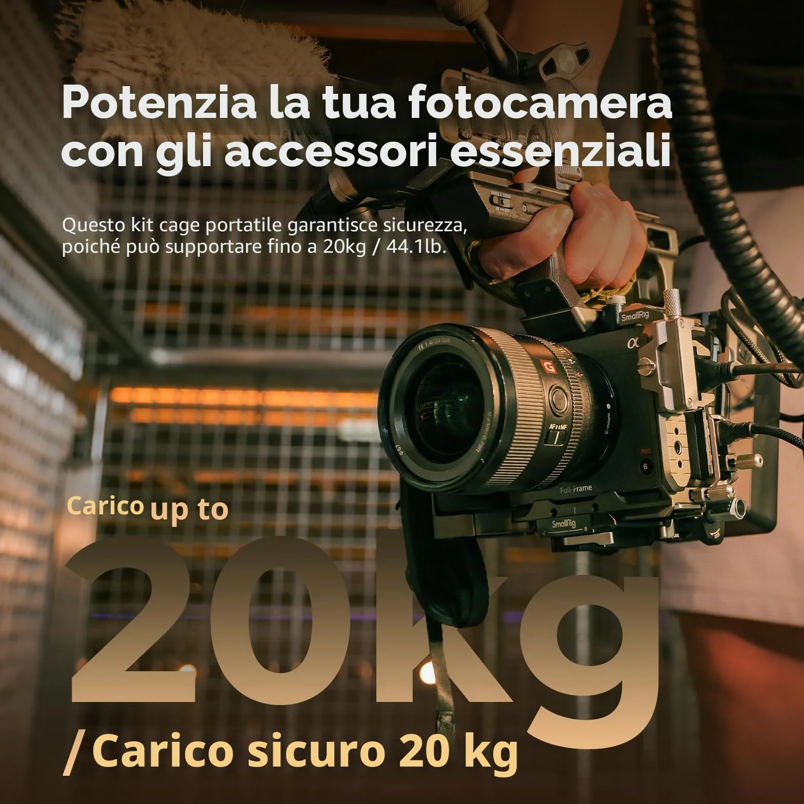 SMALLRIG FX3/FX30 HawkLock Quick Release Cage Kit per Sony FX3 / FX30 con Estensione Maniglia XLR, Cinturino da Polso e Morsetto per Cavi per HDMI, QR NATO Rail/Piastra QR per Arca - 4771