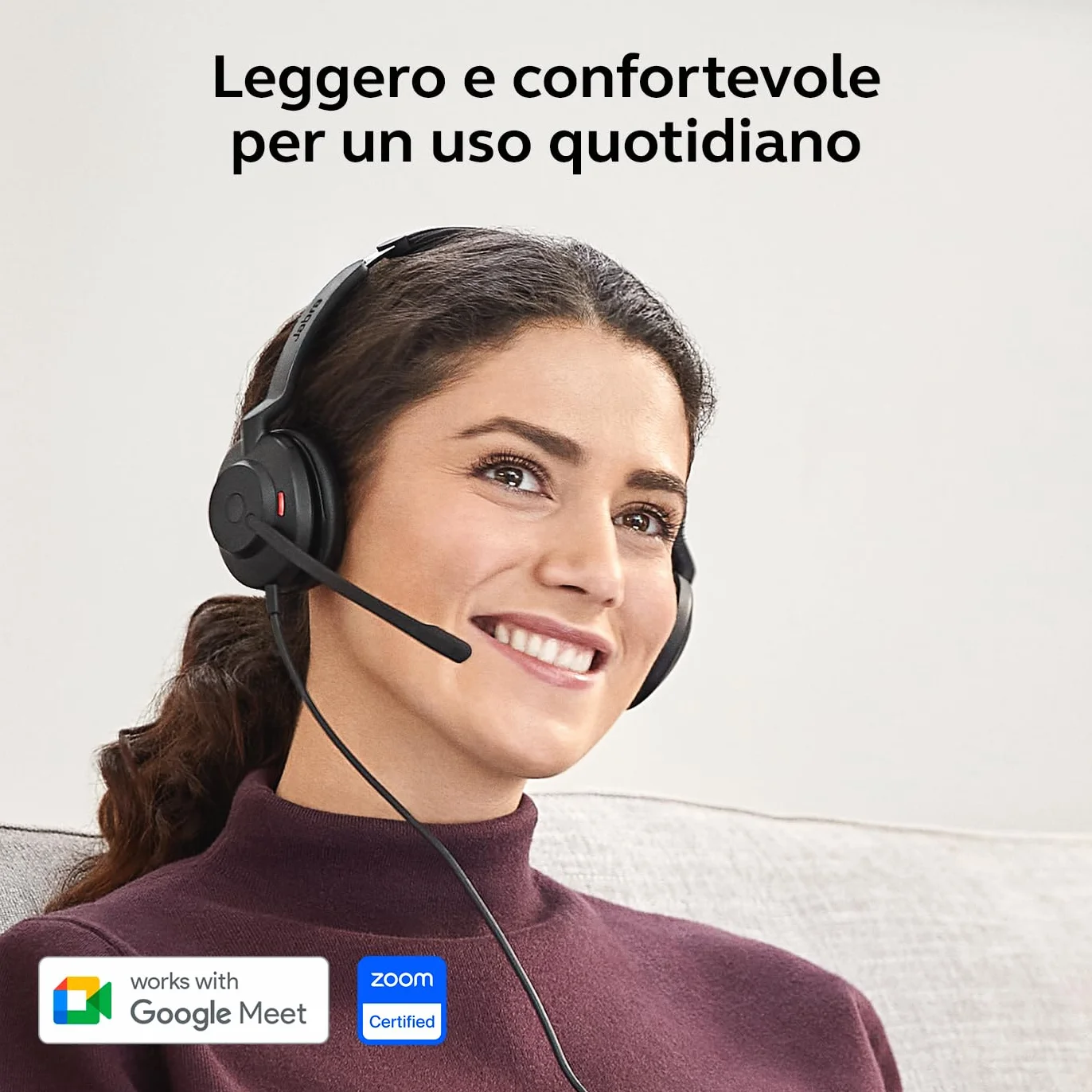 Jabra Evolve2 30 SE - USB-A/USB-C - cuffie a doppio filo certificate per piattaforme UC