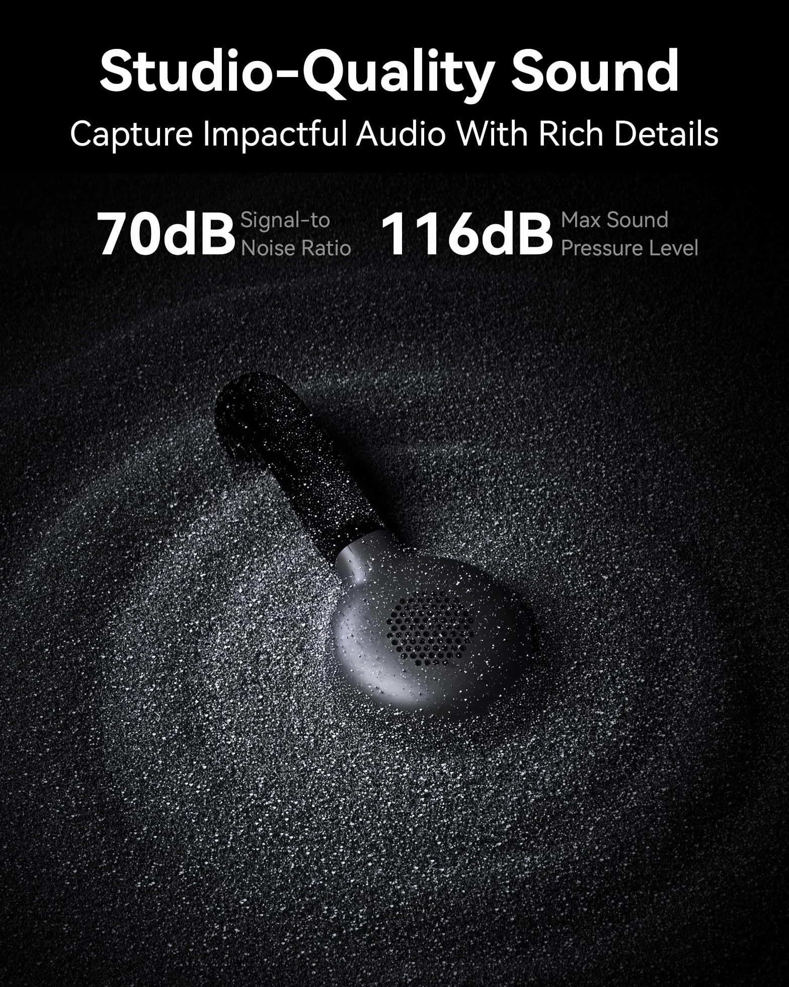 Hollyland Lark M2S Microfono Lavalier Wireless con Spina USB-C per iPhone 15/16 e Android, Clip in Titanio, Plug-and-Play, Cancellazione del Rumore, Portata 300 m, Durata Della Batteria 27 per Vlog