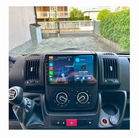 Schermo Auto Ducato 2007-2015 Android Auto CarPlay 8Core Android 13 Autoradio per FIAT Ducato/Peugeot Boxer/Citroen Jumper Navigatore,Stereo 2 Din con Schermo da 9 Pollici con Bluetooth