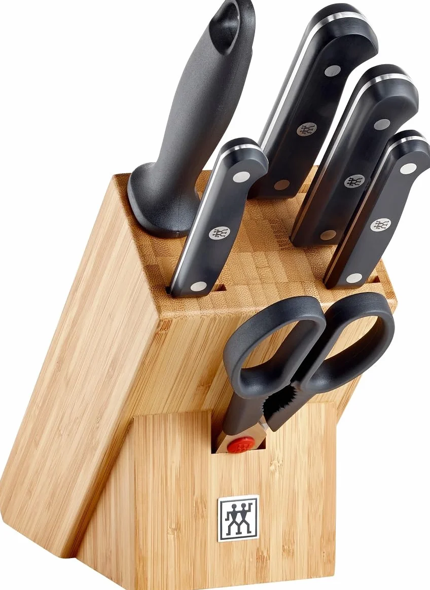 ZWILLING Gourmet oltelli da cucina 7 pezzi, acciaio speciale inox, nero, Made in Germany