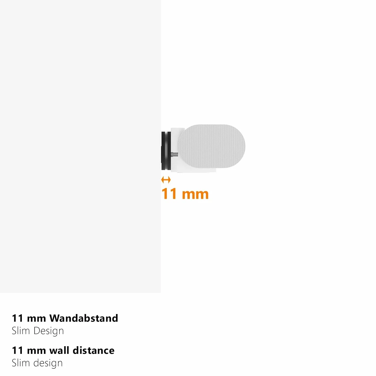 my wall Supporto da parete per Soundbar SONOS® Arc Ultra HS29L - Slim Design ammortizzante antivibrazione, montaggio flessibile sopra e sotto la TV