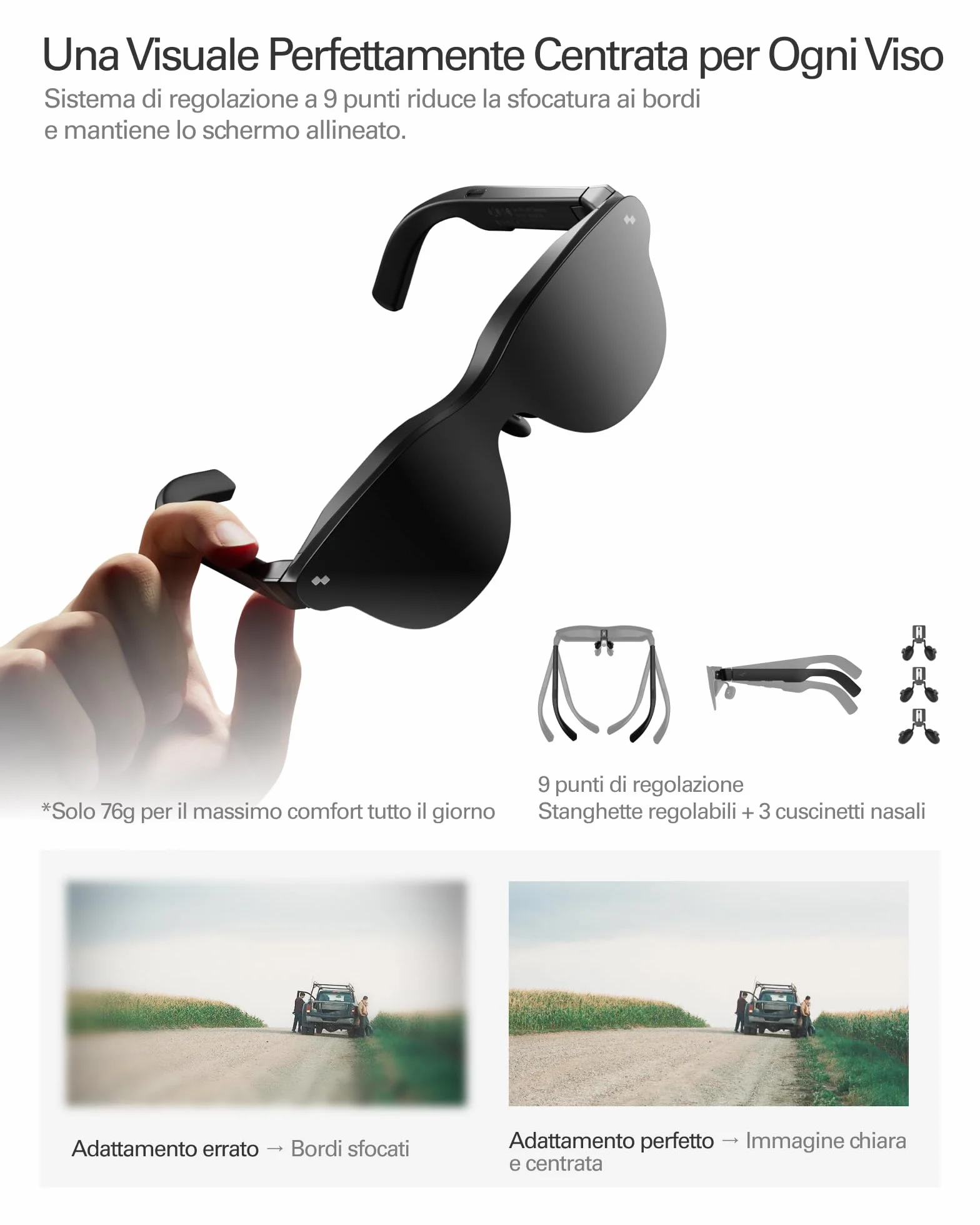 RayNeo Air 4 PRO Occhiali AR/XR, Display HDR10, Chip Vision 4000, Cinema Virtuale 201 Pollici, Audio di Bang & Olufsen, 3D per Film e Giochi per iPhone 17,16,15/Android/Switch 2/Mac/Steam Deck/PS4/5
